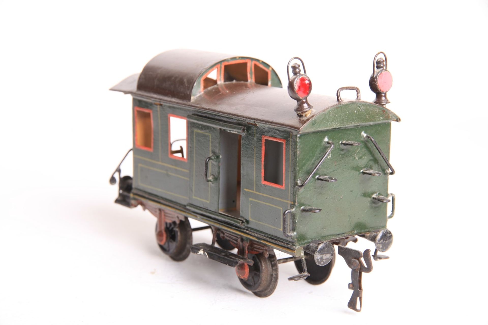 Märklin S 1, 1836 Gepäckwagen grün v.1903, mit Inneneinrichtung. L20cm Z1-2 - Bild 2 aus 6