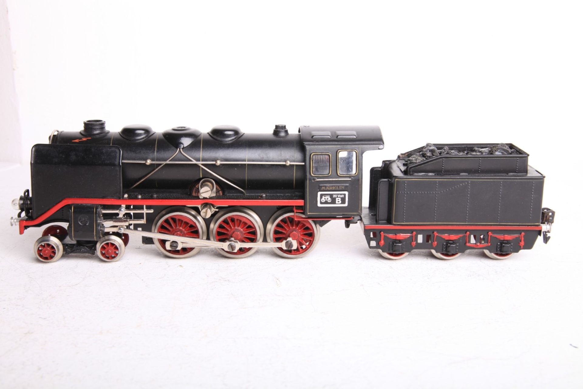 Märklin S 0, GR70/12920 Dampflok mit Tender, schwarz. Fast neuwertiger Originalzustand. L41cm Z1