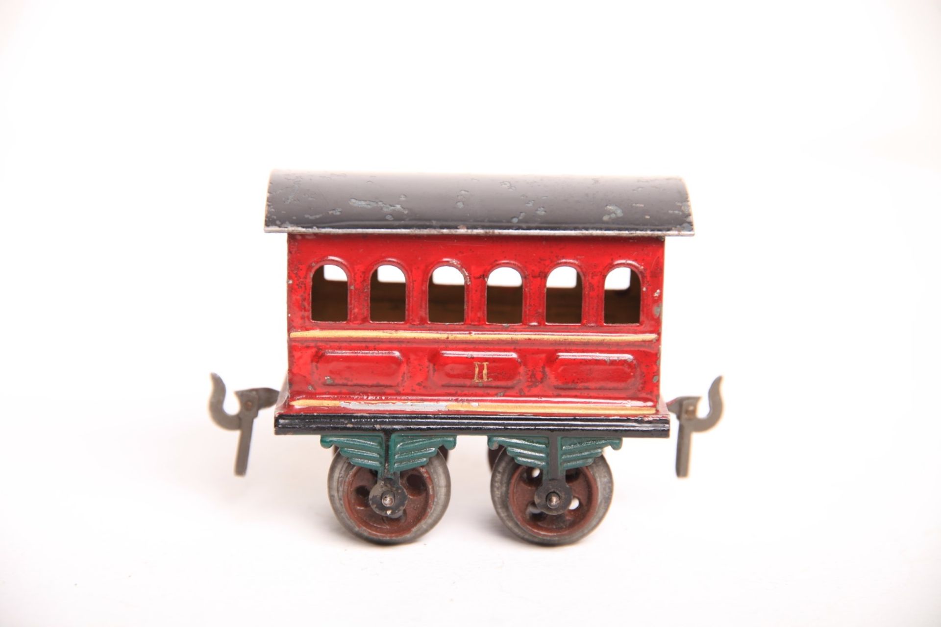 Bing S0 Personenwagen rot 2. Klasse um 1900. L8,5cm Z1-2