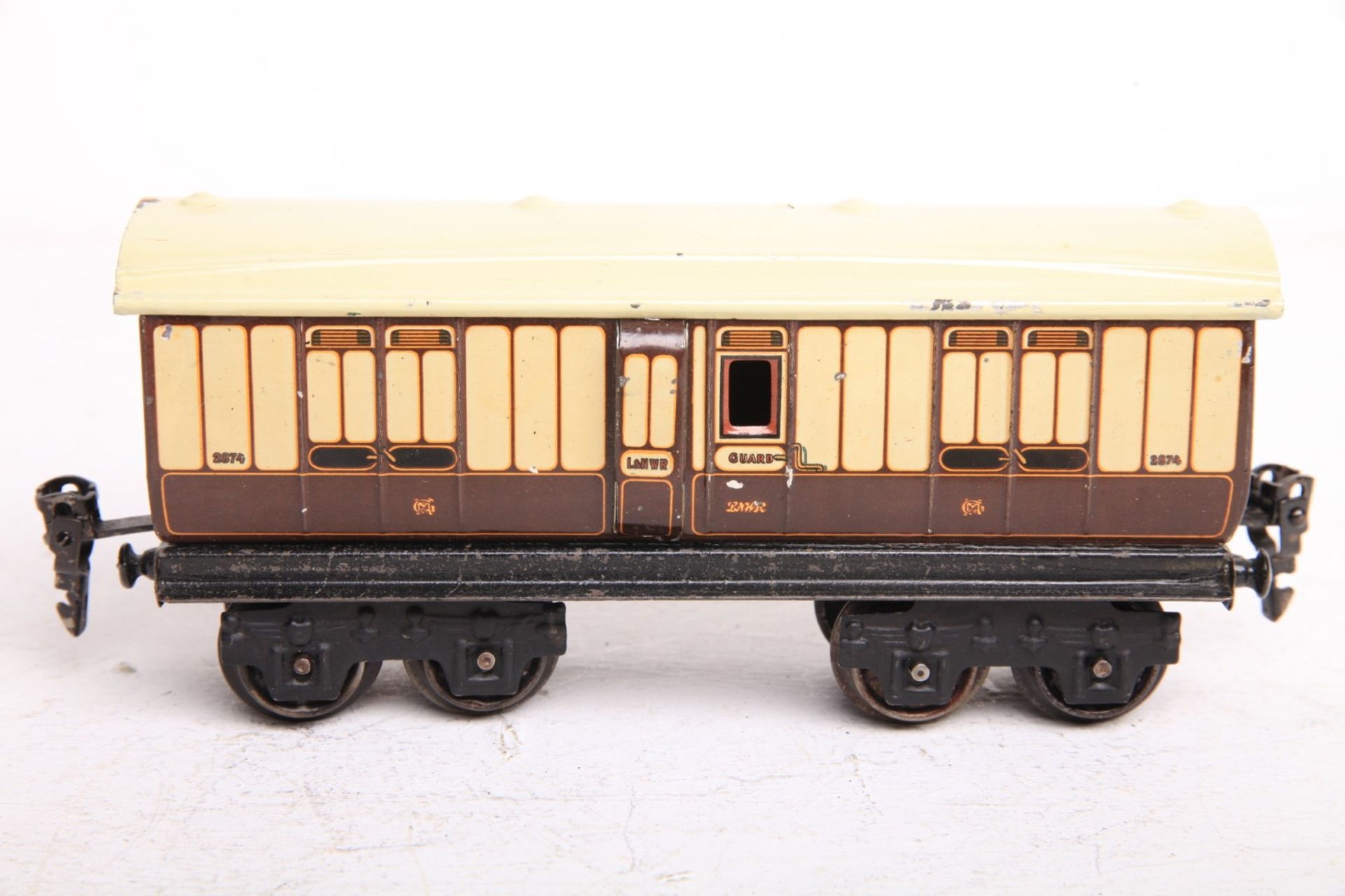 Märklin S 0, 2874/0 Gepäckwagen LNWR creme/rotbraun Guard. Z2