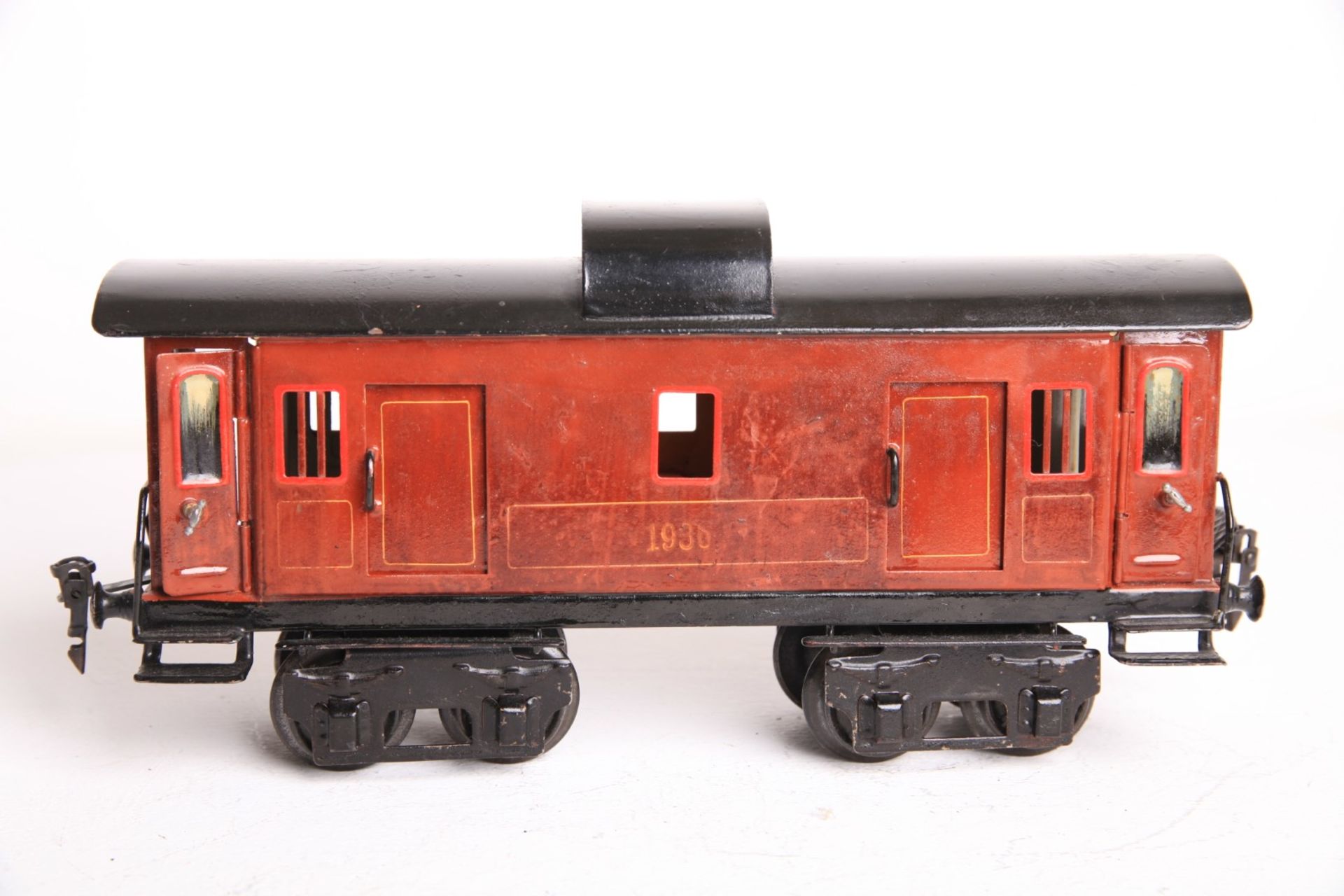 Märklin S 1, 1936 Gepäckwagen braun, mit Inneneinrichtung. mit farblichen Ausbesserungen L20cm Z2- - Bild 2 aus 3