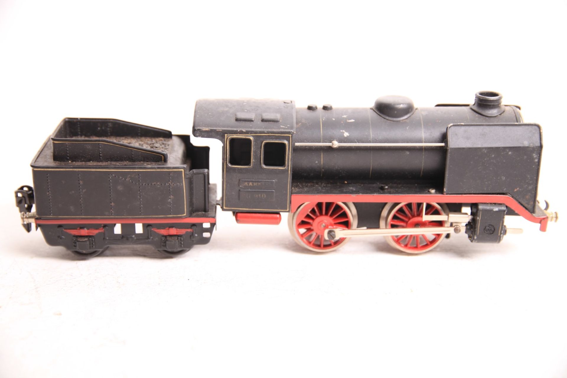 Märklin S 0, R910 Dampflok mit Tender. Uhrwerk intakt