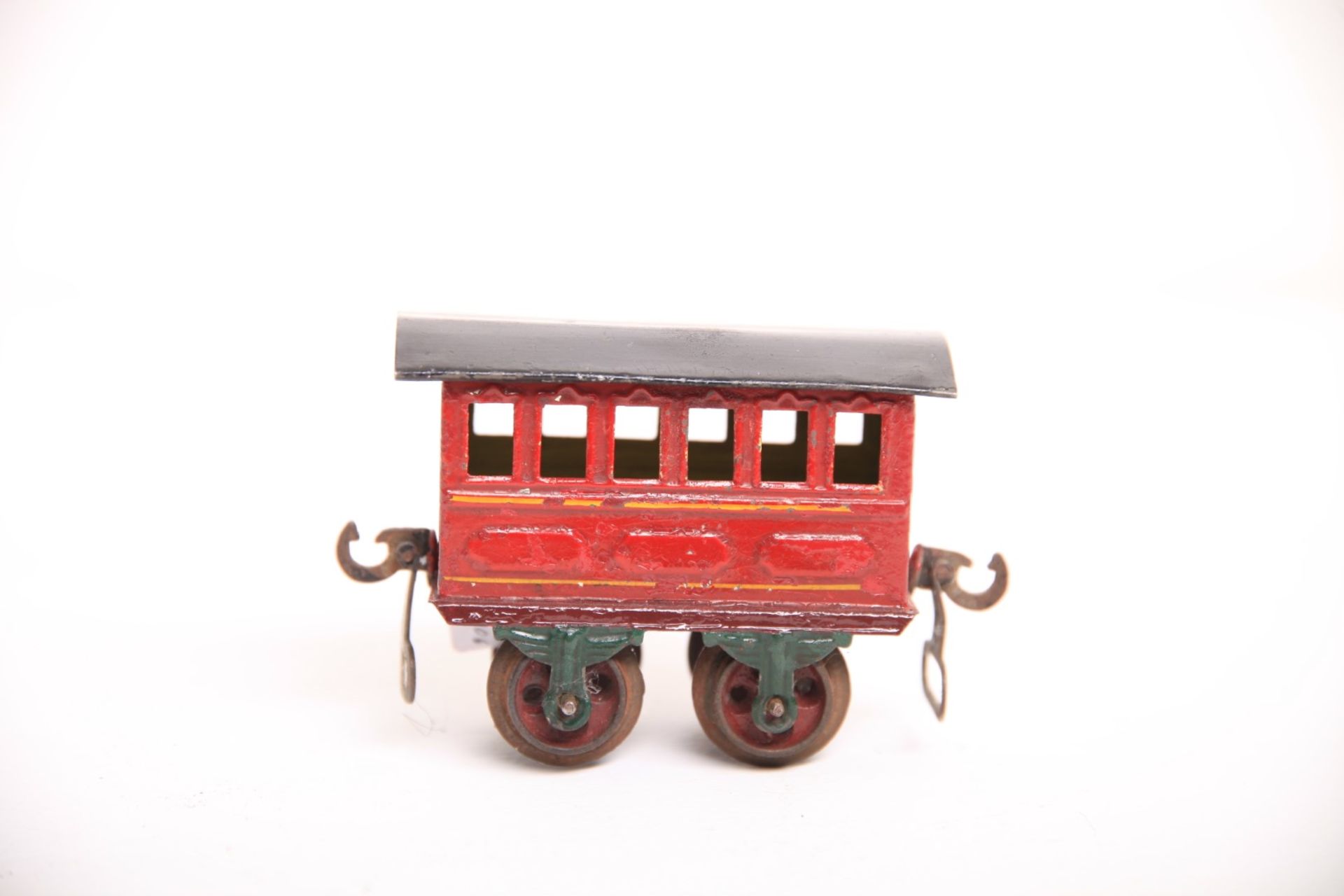Märklin S 0, 1805 Personenwagen rot , leicht farblich ausgebessert, L11cm Z2- - Bild 2 aus 2