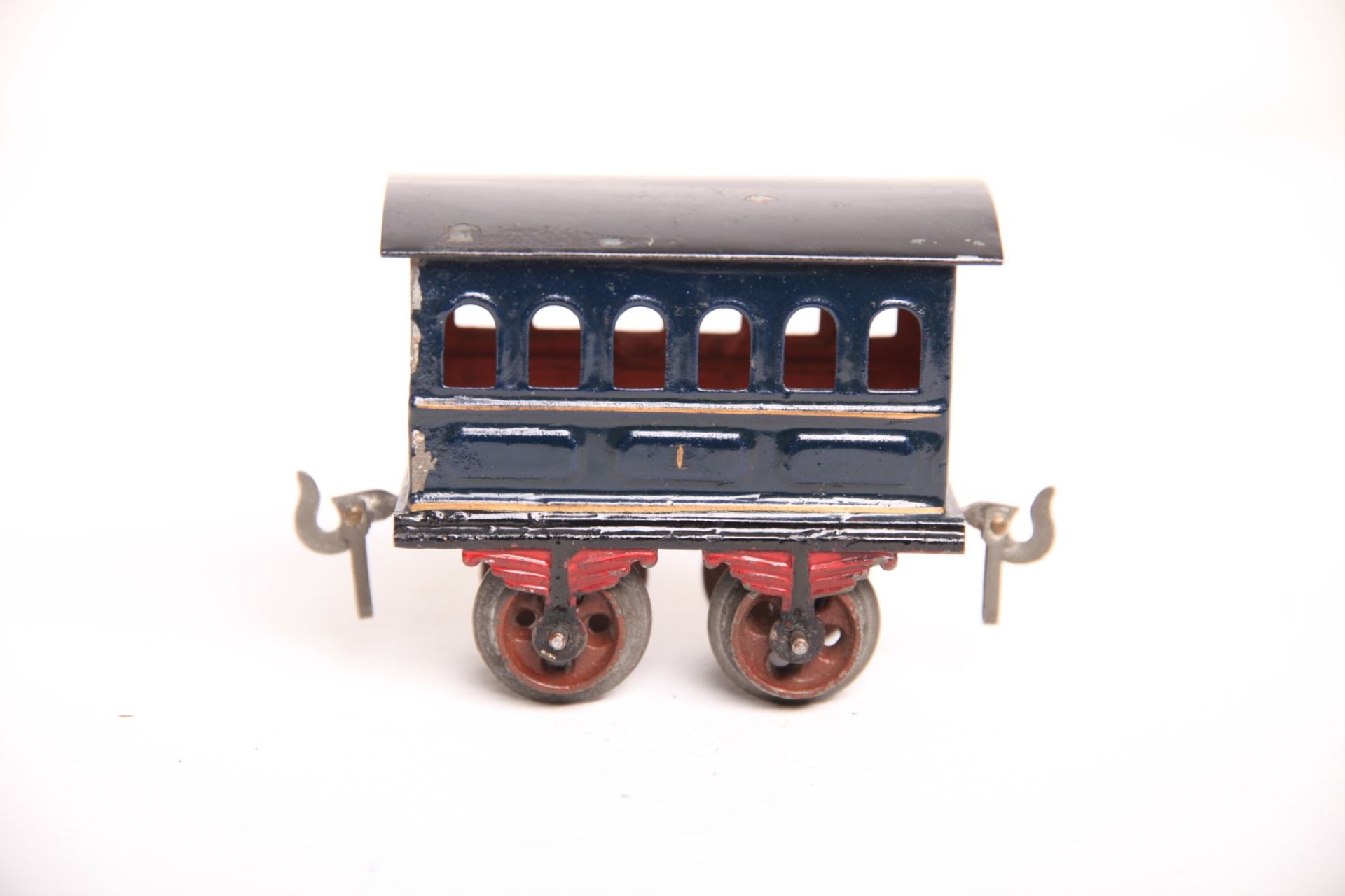 Bing S0 Personenwagen blau 1. Klasse um 1900. L8,5cm Z1-2 - Bild 2 aus 2