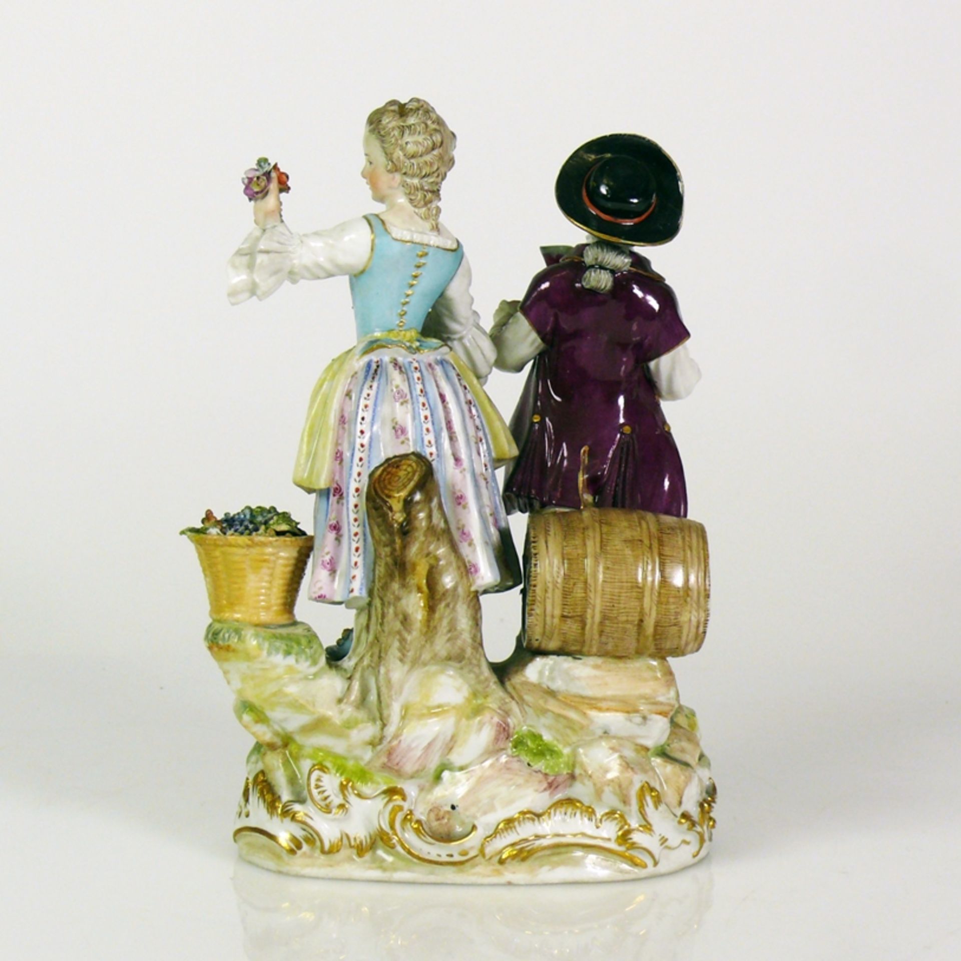 Figurengruppe "Weinlese" (Meissen, um 1900) - Image 4 of 7