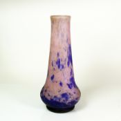 Jugendstil-Vase (Daum Nancy, Anfg. 20.Jh.)
