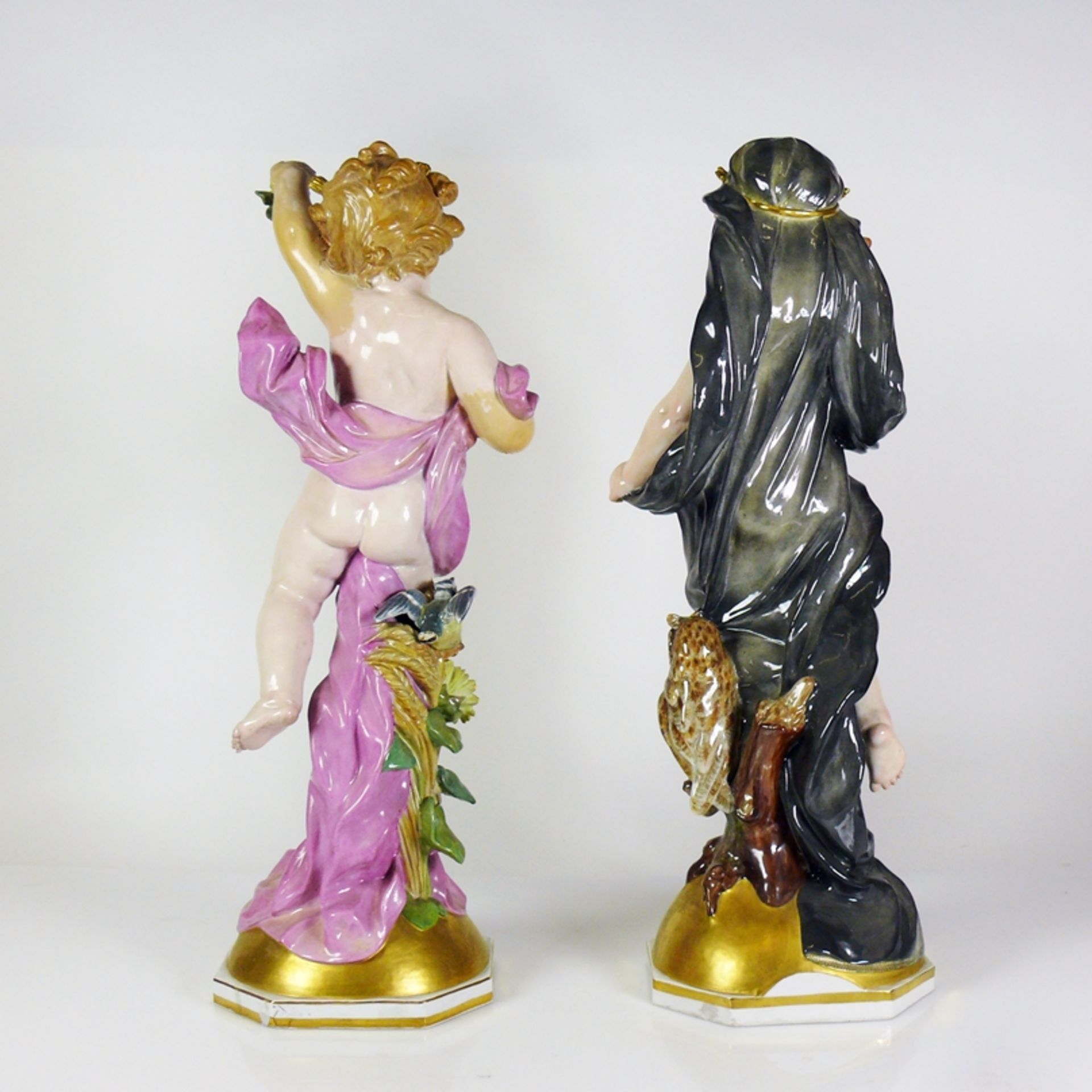 2 große Meissen-Figuren (Ende 19.Jh.) - Image 5 of 17