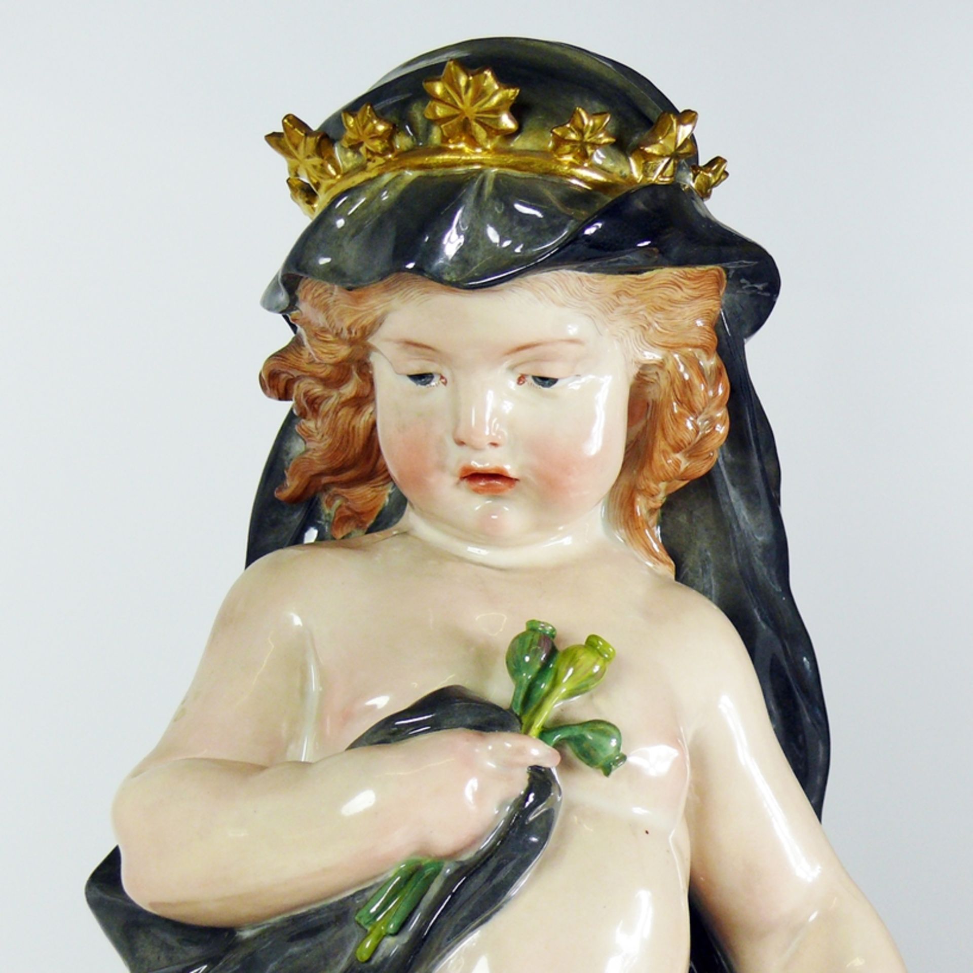 2 große Meissen-Figuren (Ende 19.Jh.) - Image 2 of 17