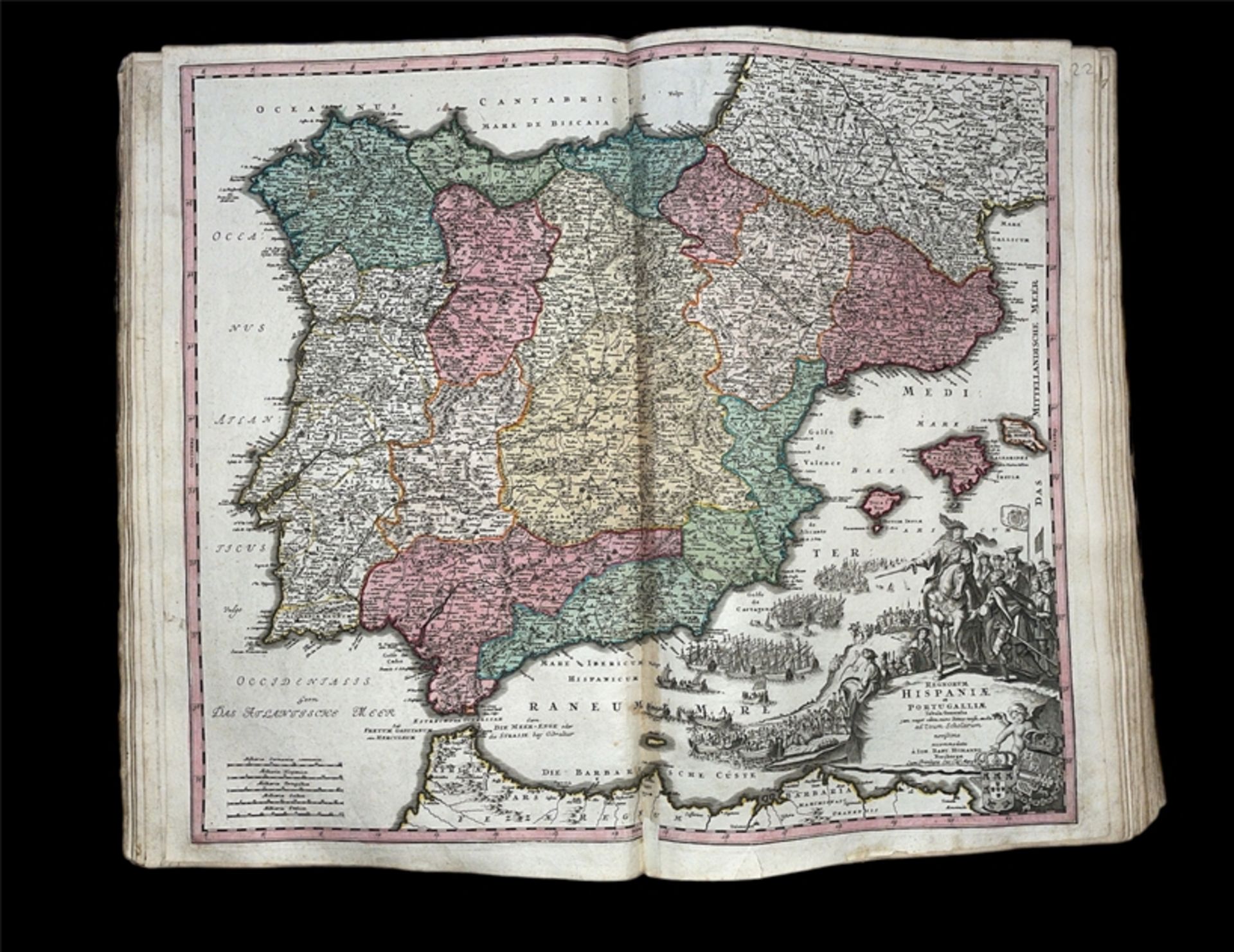 J.B. HOMANN "Neuer Atlas über die gantze Welt" (Nürnberg, 1712) - Bild 110 aus 125