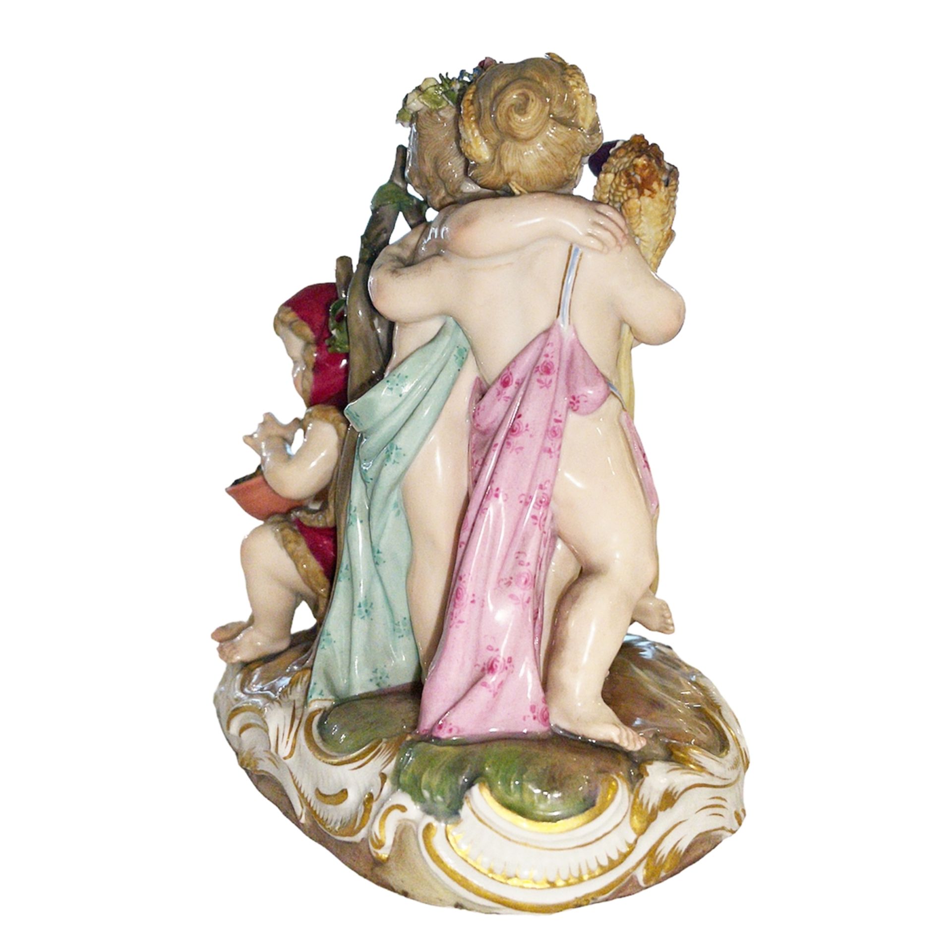 4-Jahreszeiten-Gruppe (Meissen, ca. 1870) - Bild 4 aus 21