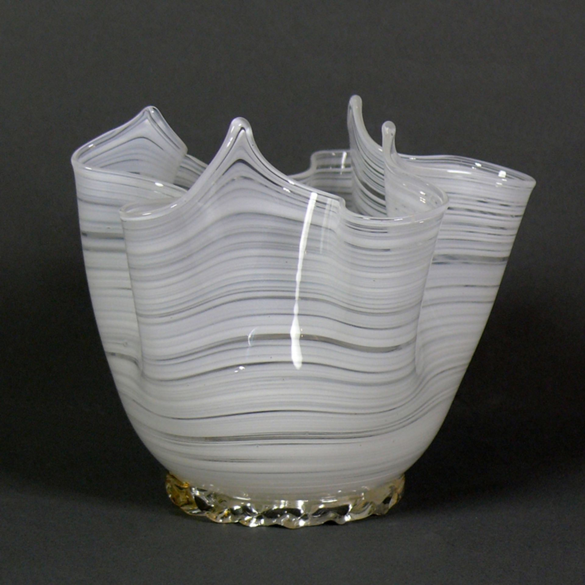 Fazzoletto-Vase (Murano, Mitte 20.Jh.) - Image 2 of 3