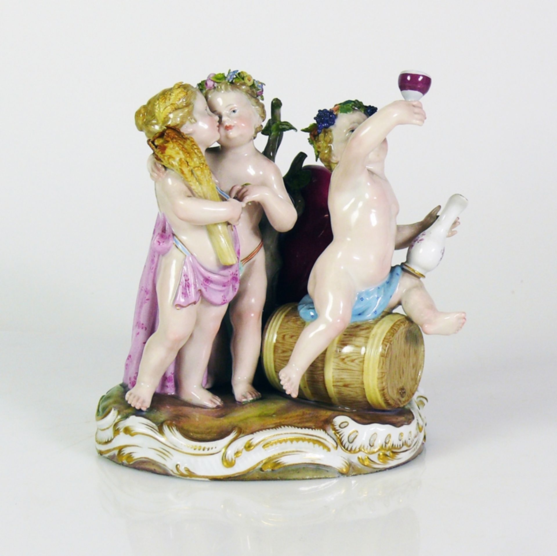 4-Jahreszeiten-Gruppe (Meissen, ca. 1870) - Bild 8 aus 21