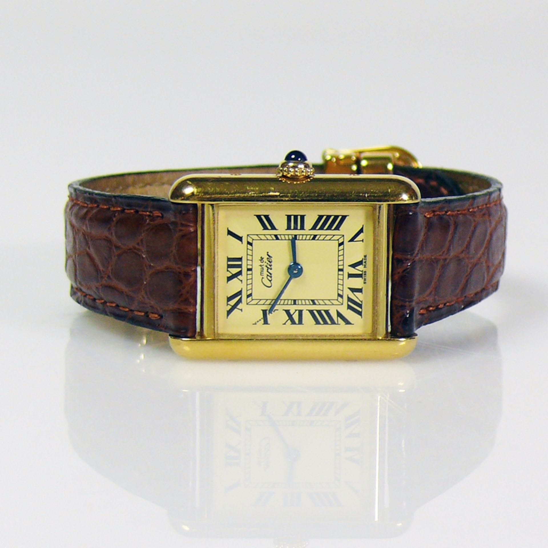 CARTIER TANK-Damenarmbanduhr - Bild 7 aus 9