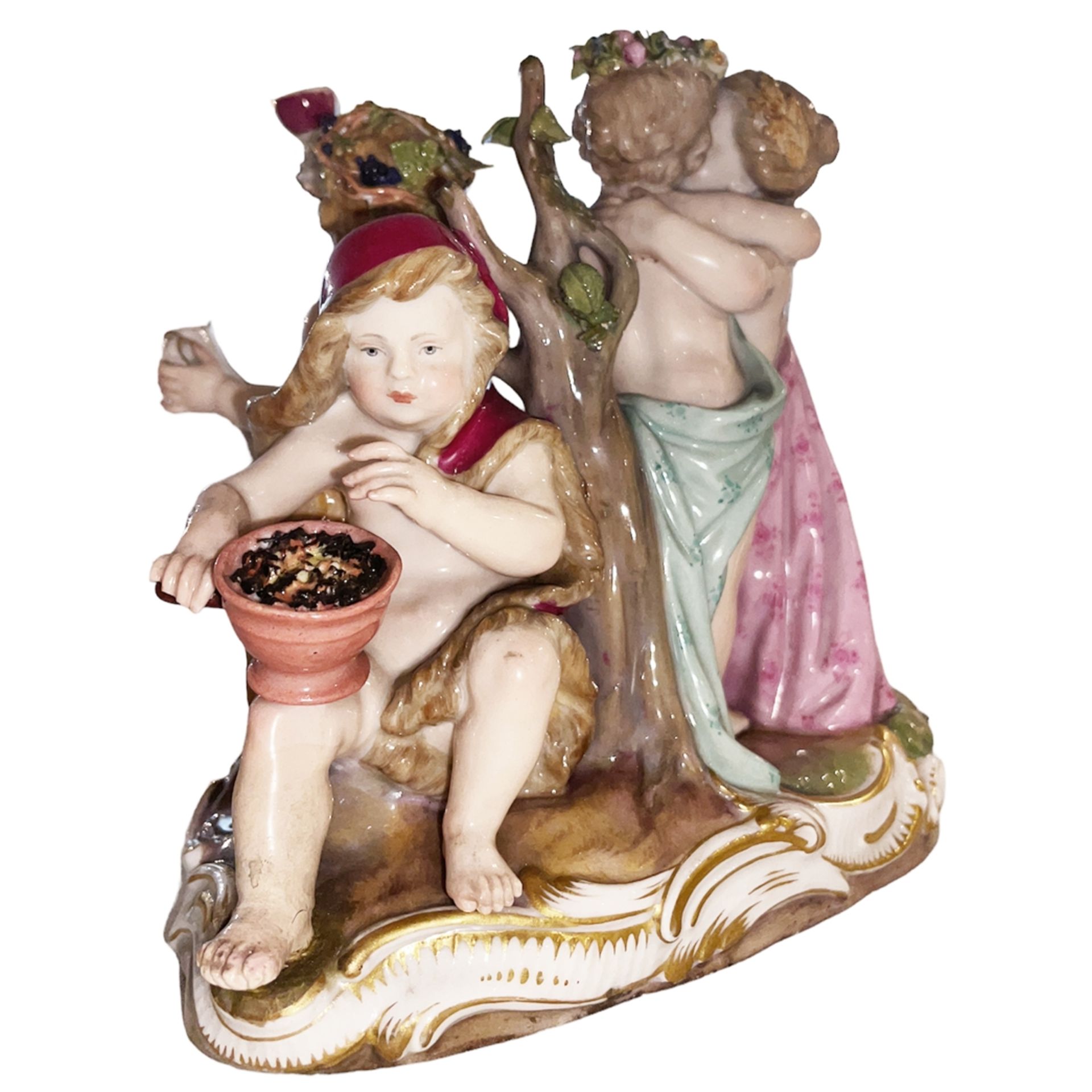 4-Jahreszeiten-Gruppe (Meissen, ca. 1870) - Bild 3 aus 21