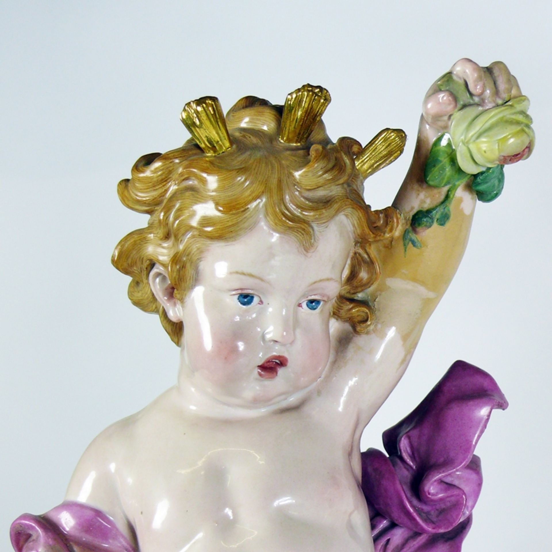 2 große Meissen-Figuren (Ende 19.Jh.) - Image 3 of 17