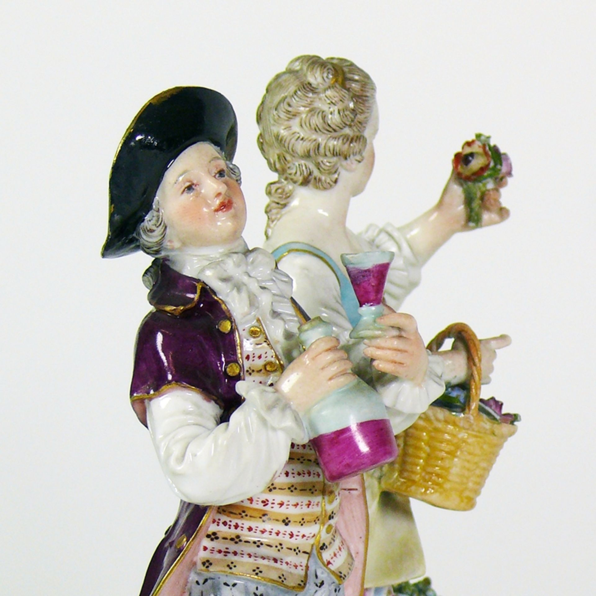 Figurengruppe "Weinlese" (Meissen, um 1900) - Image 6 of 7