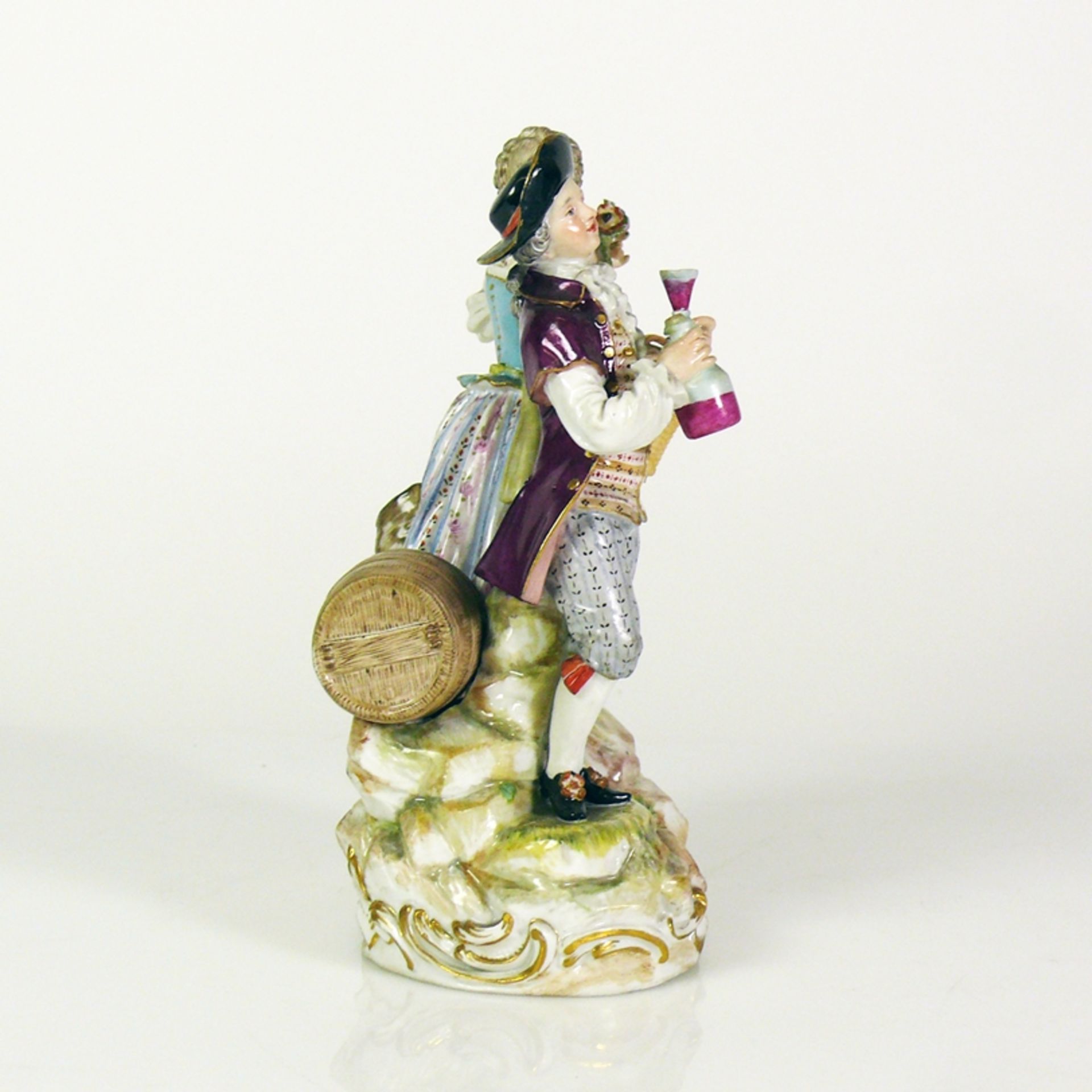 Figurengruppe "Weinlese" (Meissen, um 1900) - Image 5 of 7