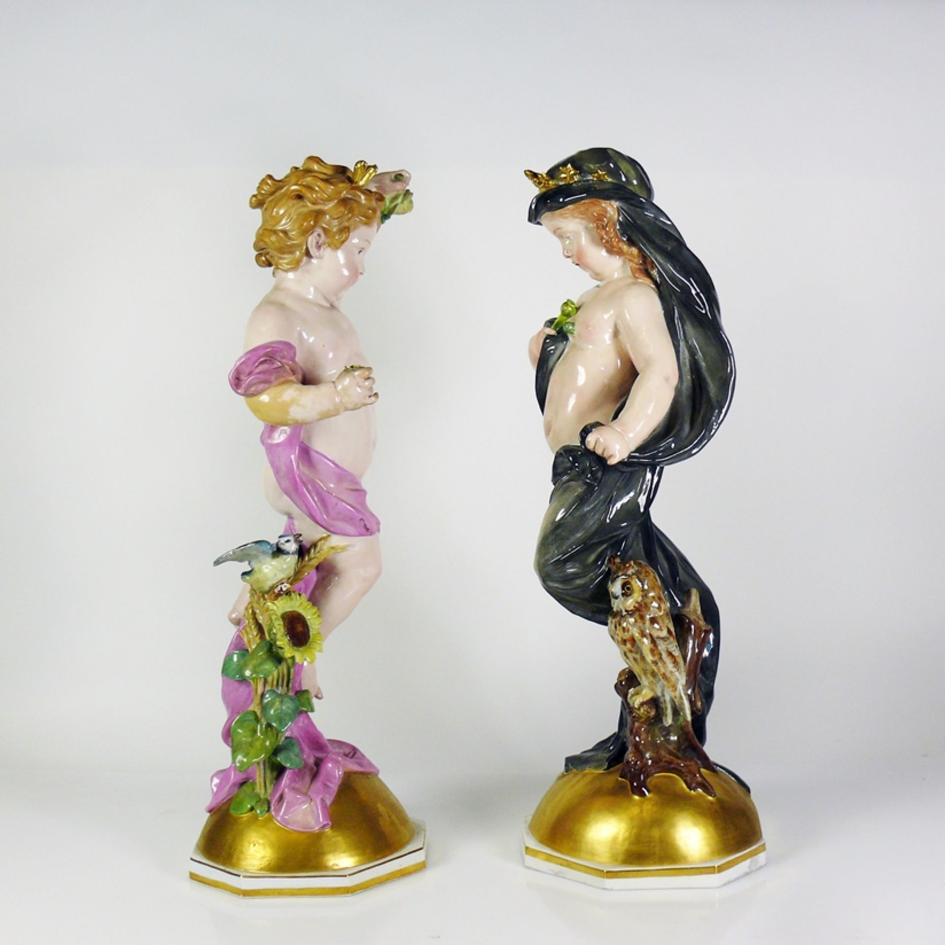 2 große Meissen-Figuren (Ende 19.Jh.) - Image 4 of 17