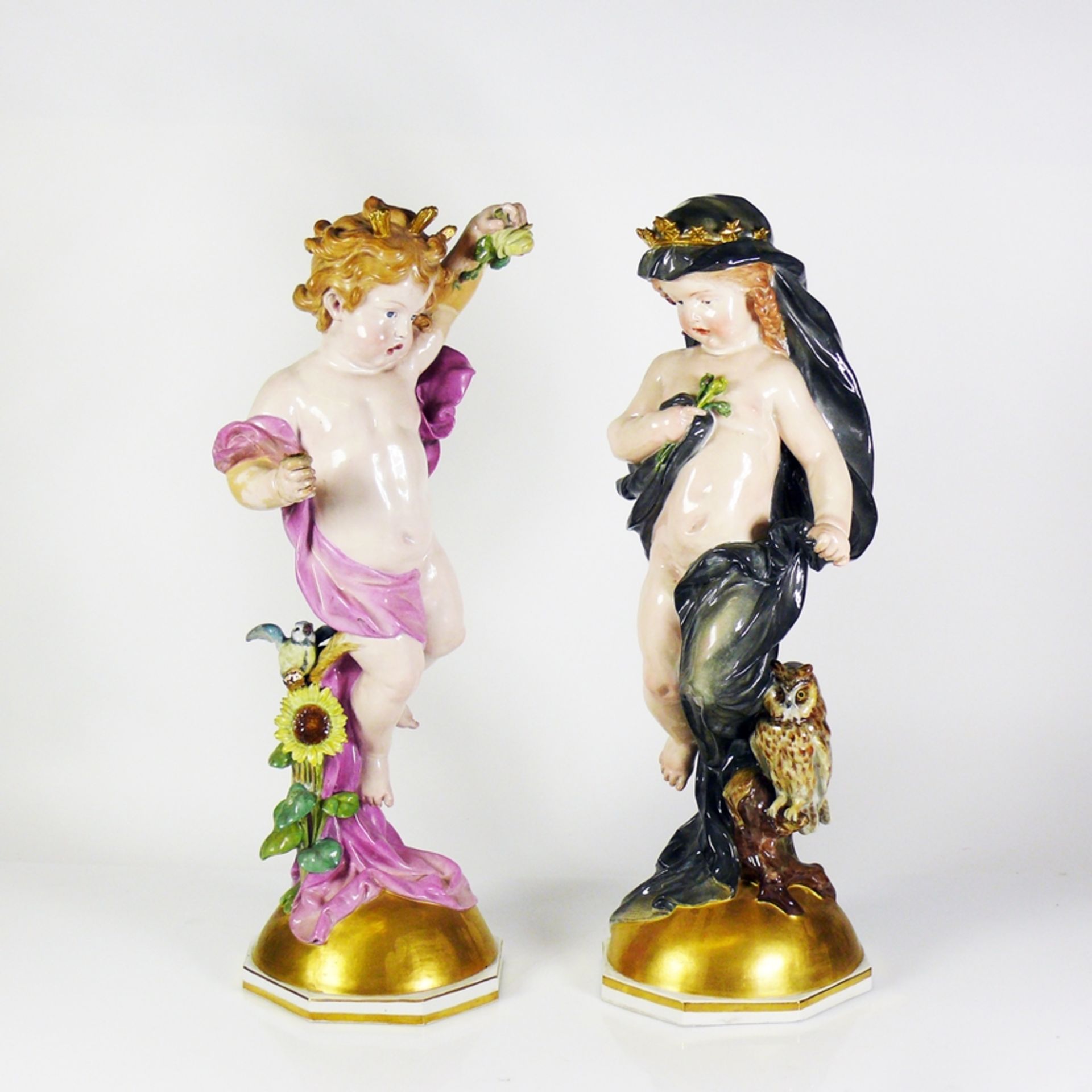 2 große Meissen-Figuren (Ende 19.Jh.)