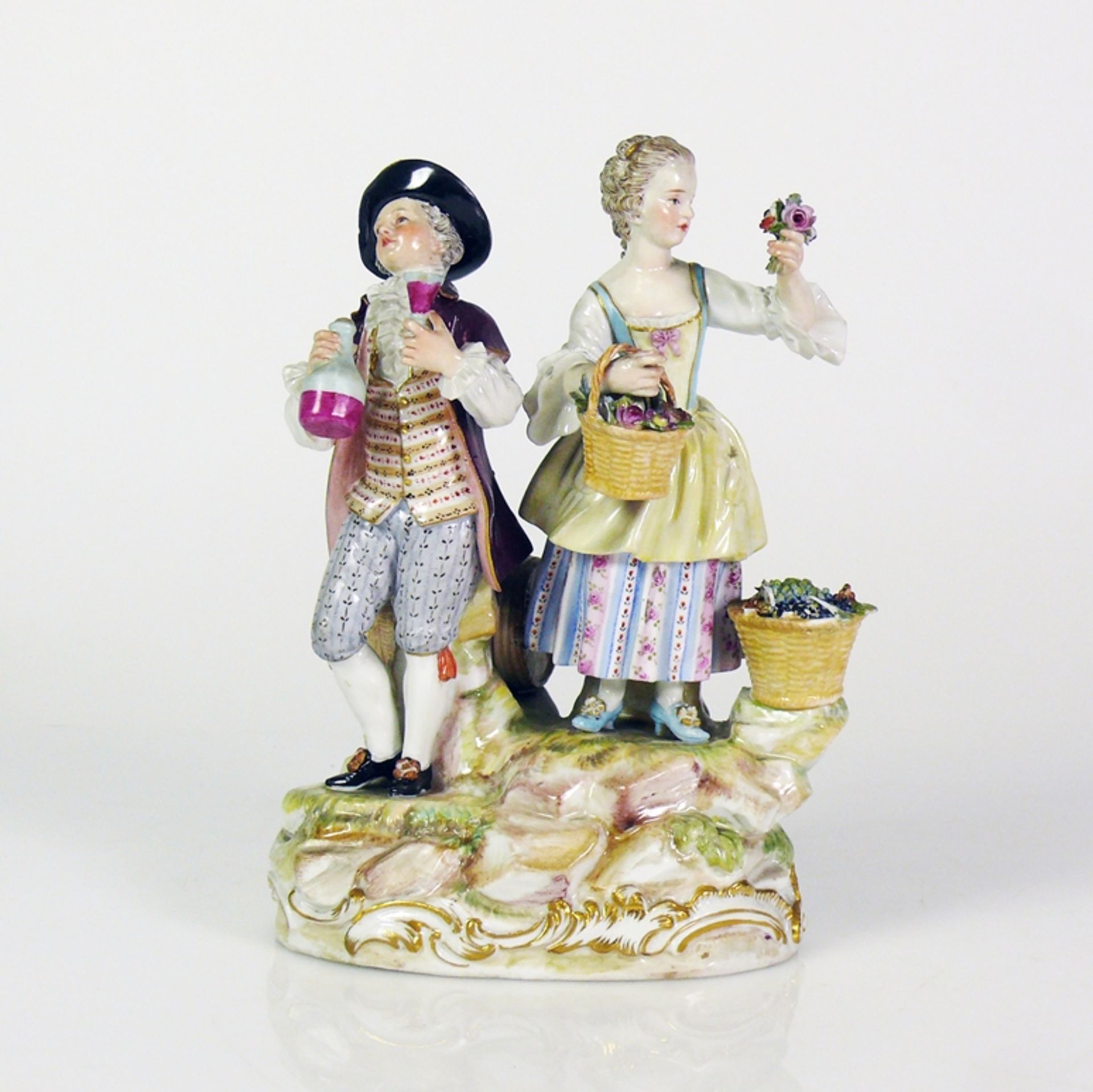 Figurengruppe "Weinlese" (Meissen, um 1900)