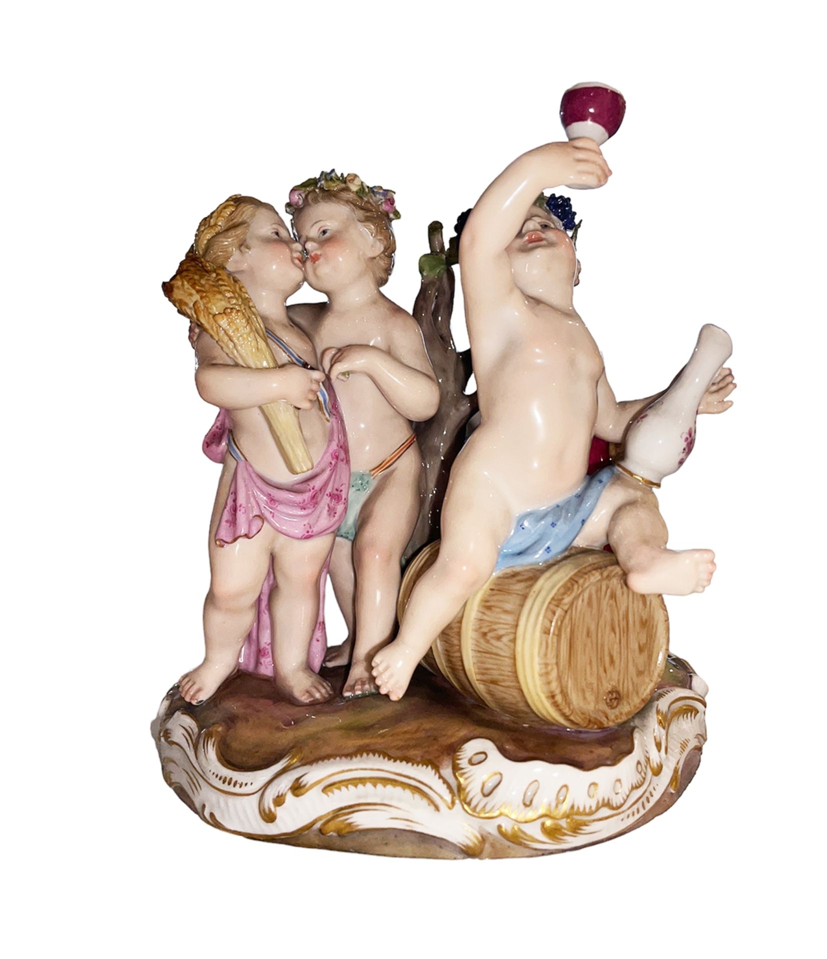 4-Jahreszeiten-Gruppe (Meissen, ca. 1870) - Bild 21 aus 21