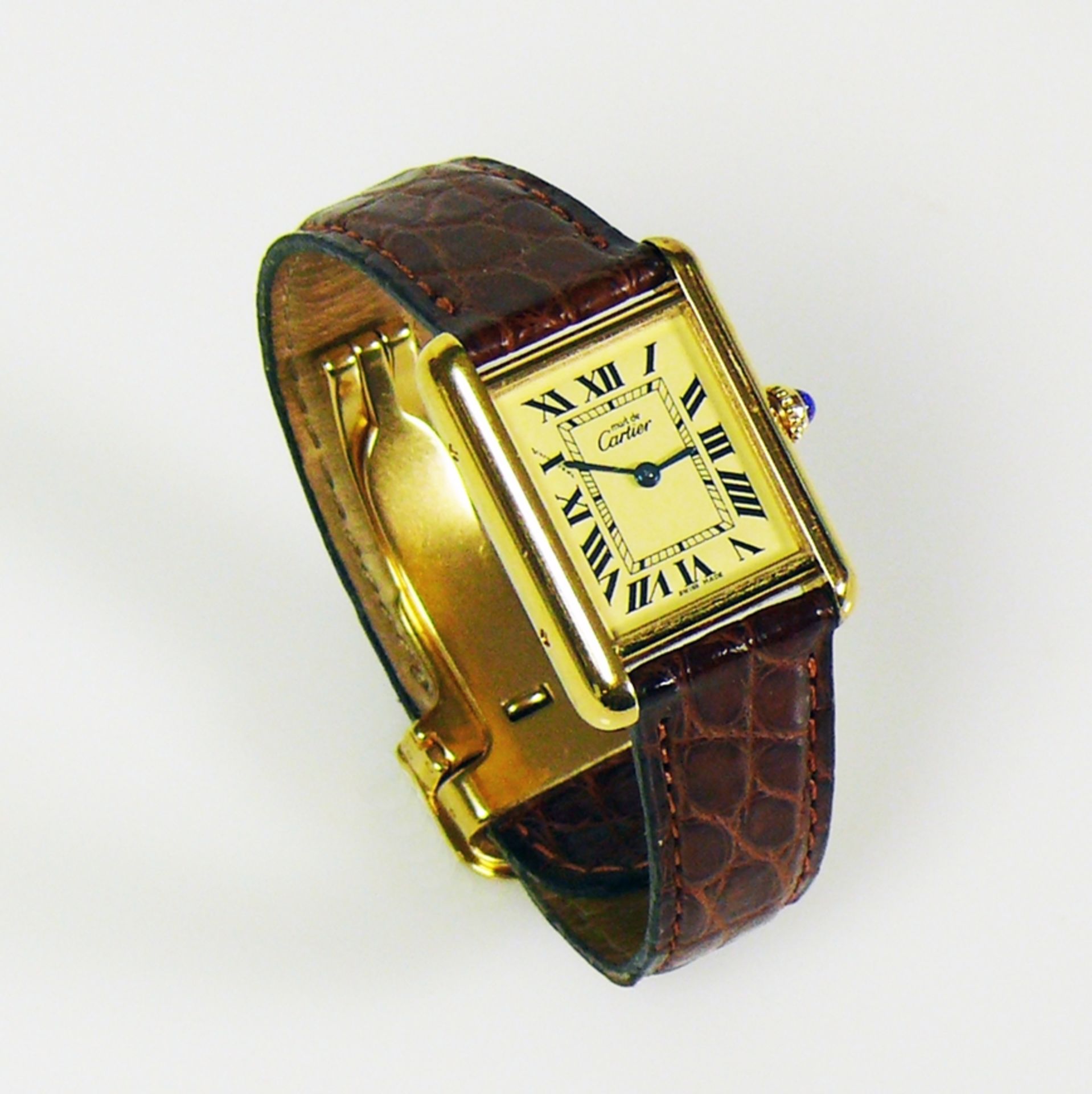 CARTIER TANK-Damenarmbanduhr - Bild 8 aus 9