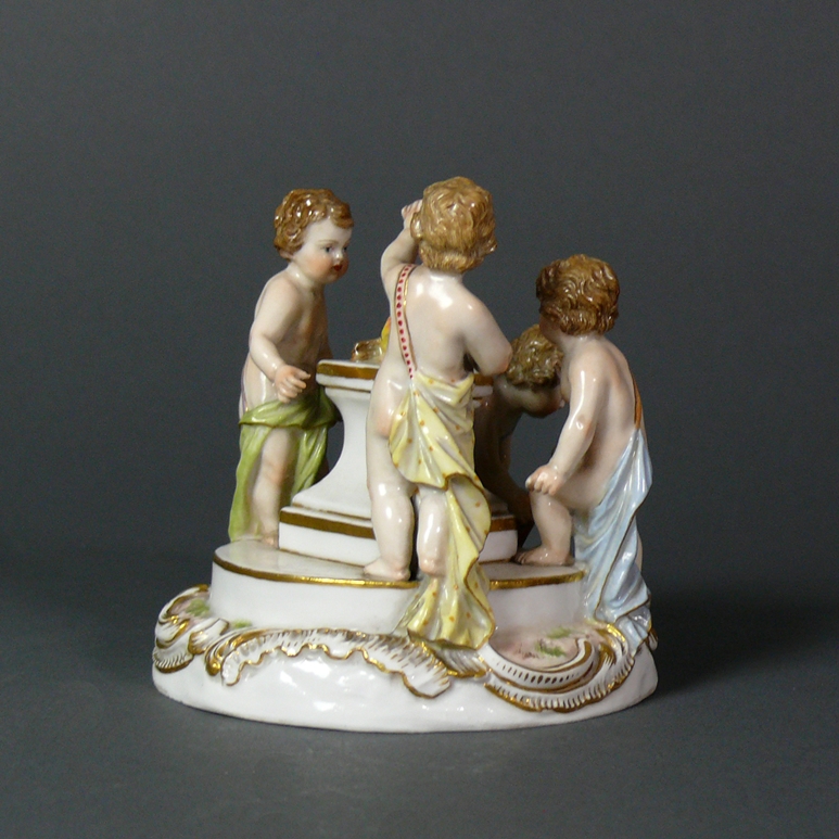 Jahreszeitengruppe "Der Winter" (Meissen, um 1900) - Image 3 of 8