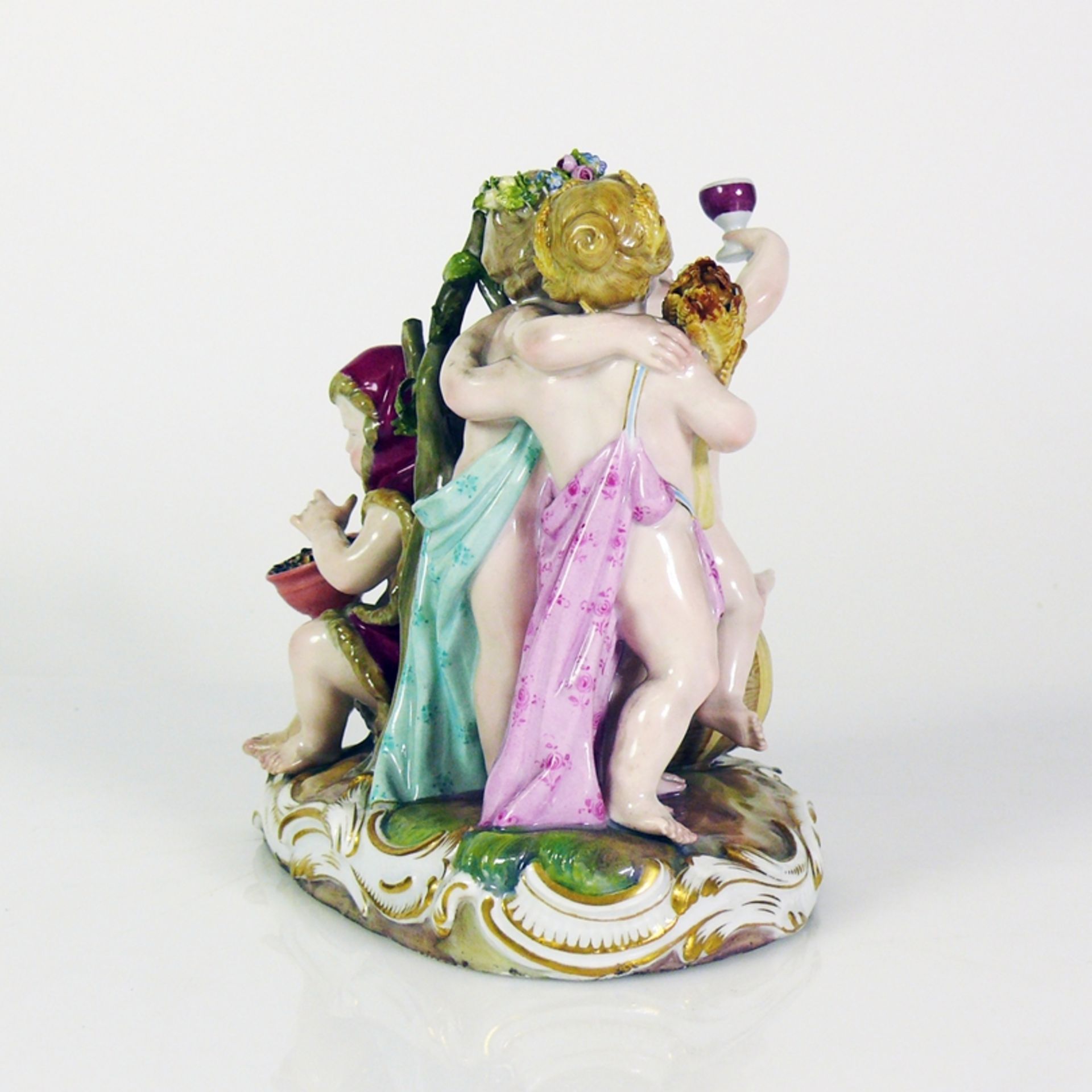 4-Jahreszeiten-Gruppe (Meissen, ca. 1870) - Bild 12 aus 21