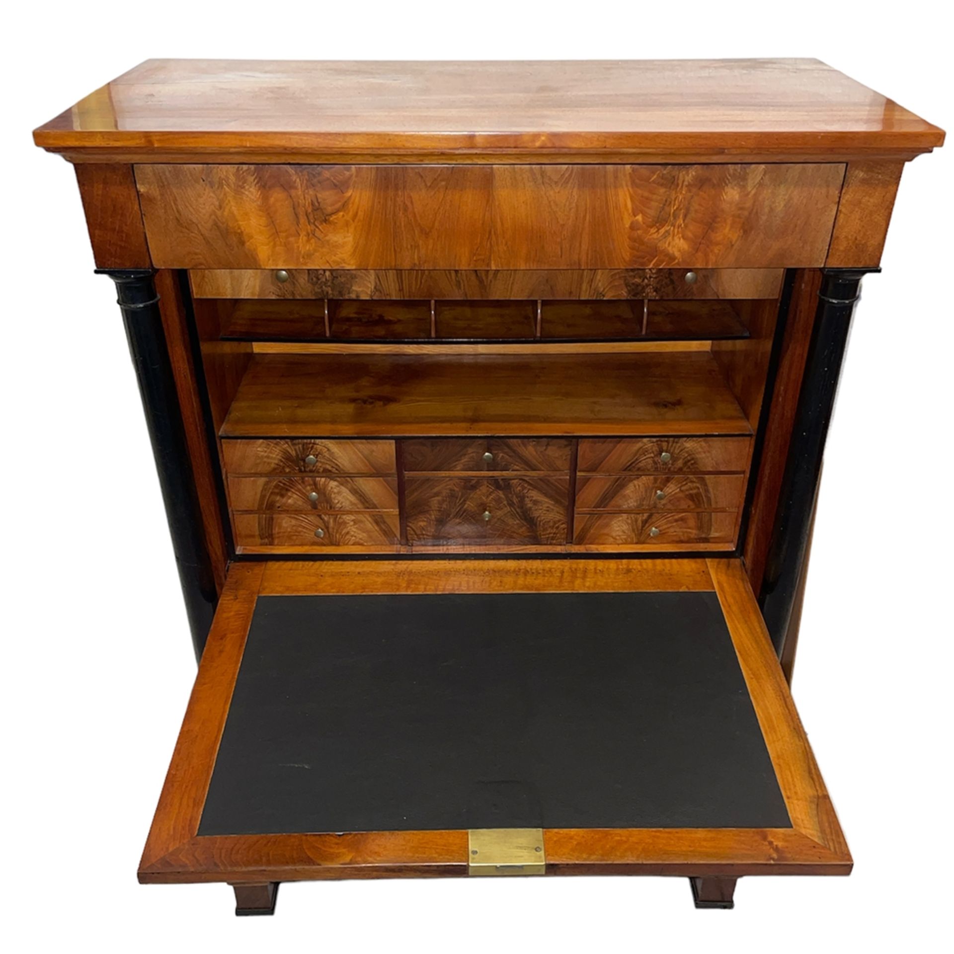 Biedermeier-Standsekretär (um 1840) - Bild 4 aus 6