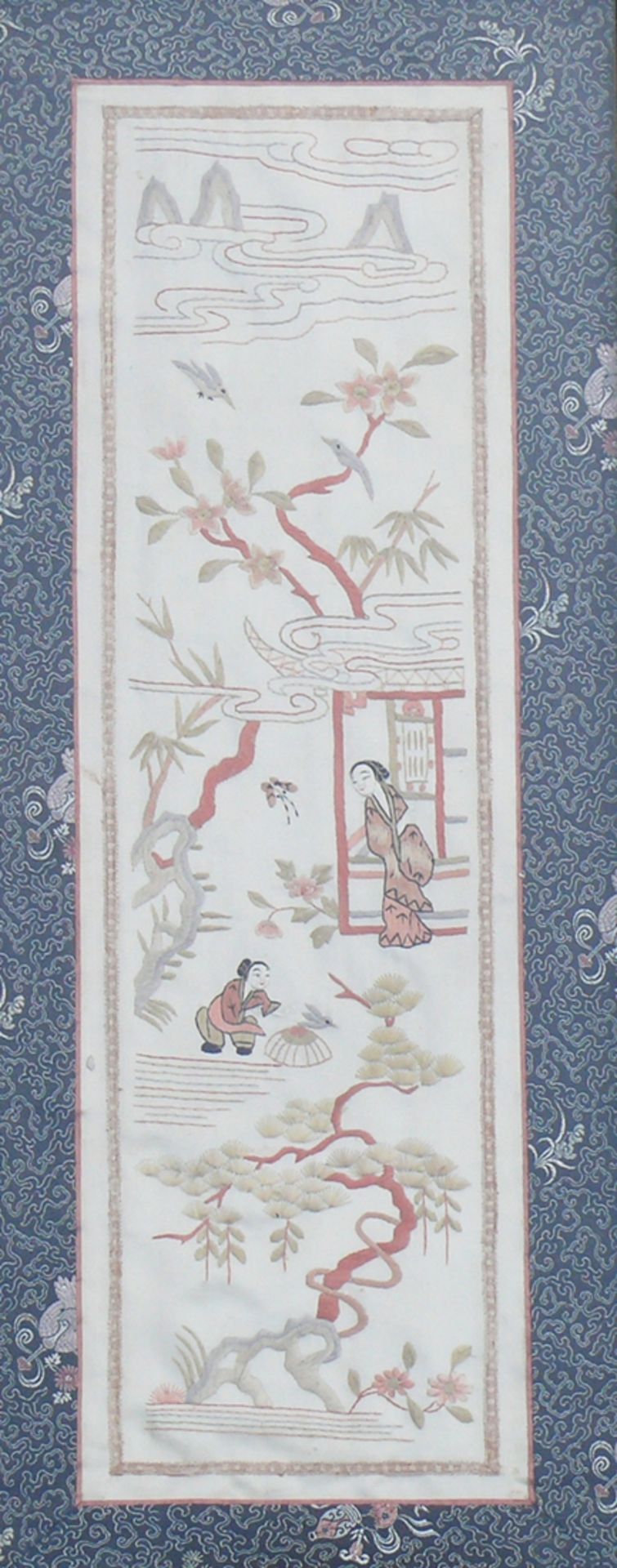 Stickereibild (China, um 1900) - Bild 2 aus 3