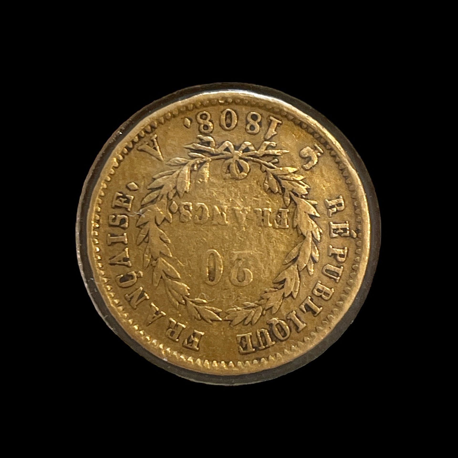 Gold coin Napoleon I - Image 2 of 2