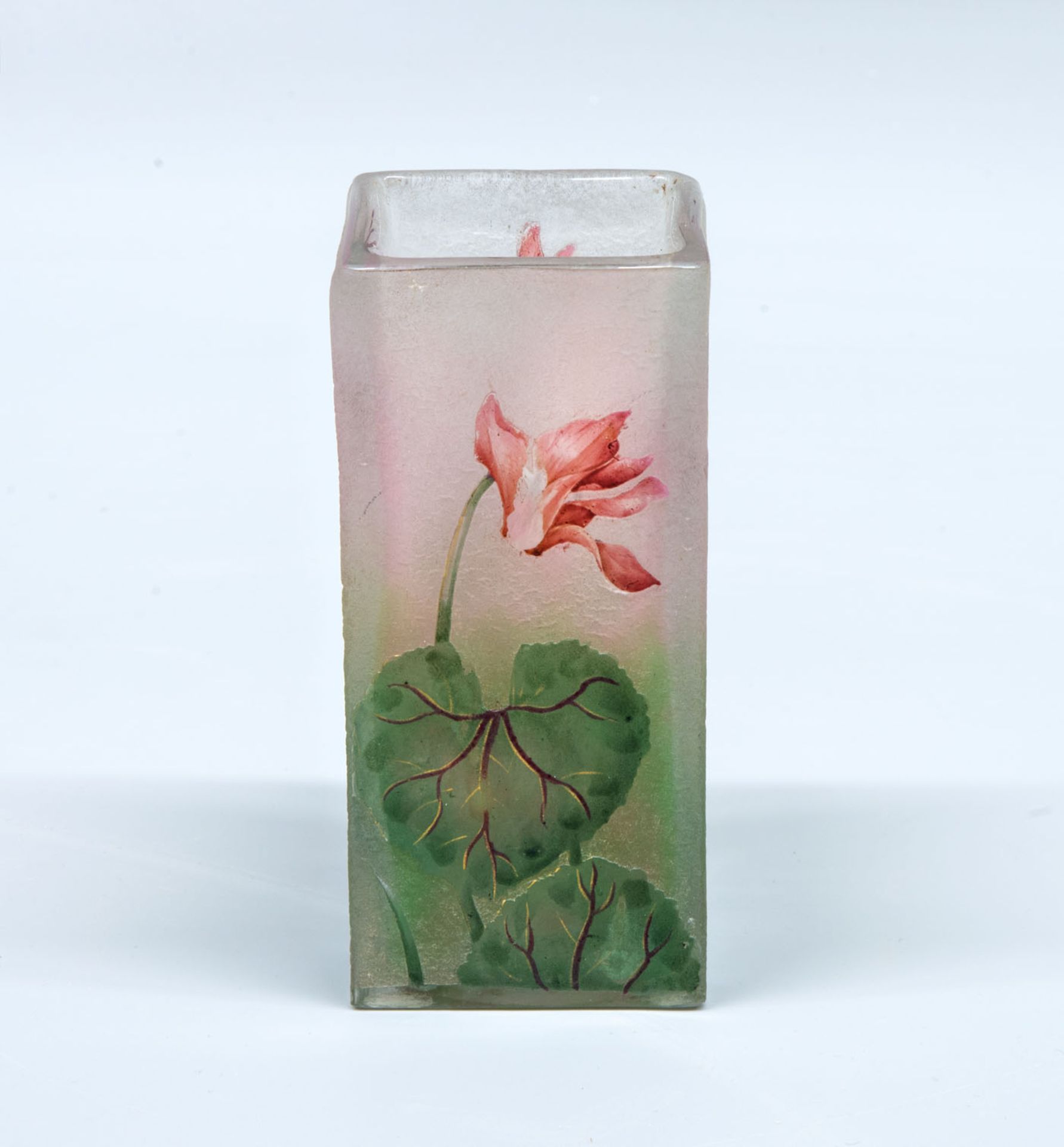 A Small Daum Nancy Cameo and Etched Glass Vase, France, ca 1900 - Image 2 of 4