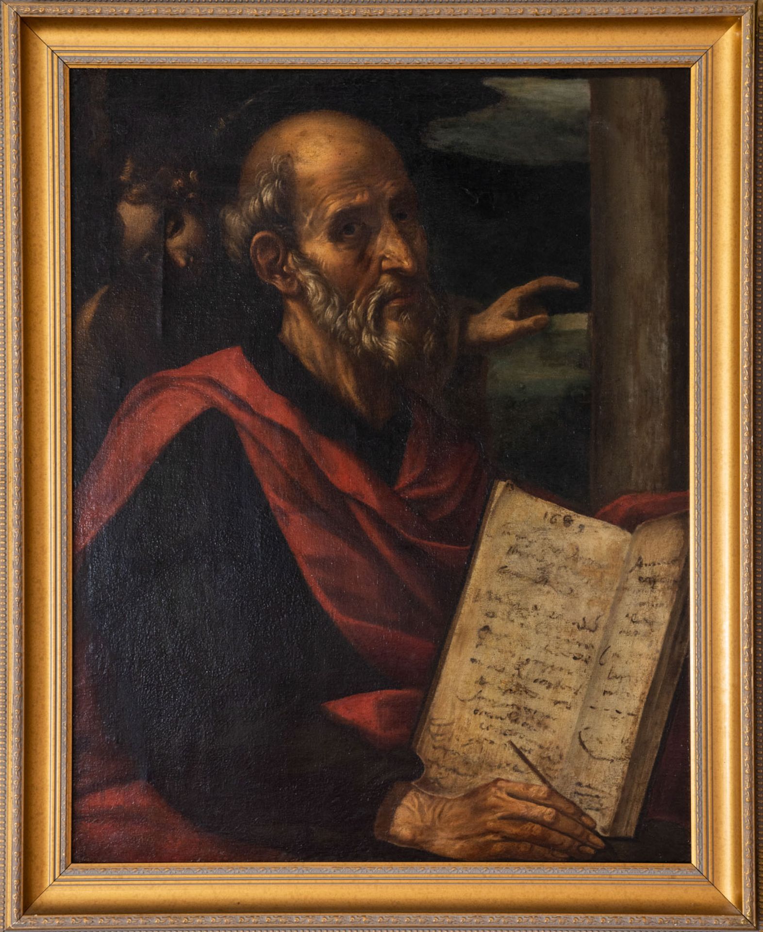 Neapolitan School, 17th Century, The Angel Dictating to St. Matthew the Evangelion - Bild 2 aus 3