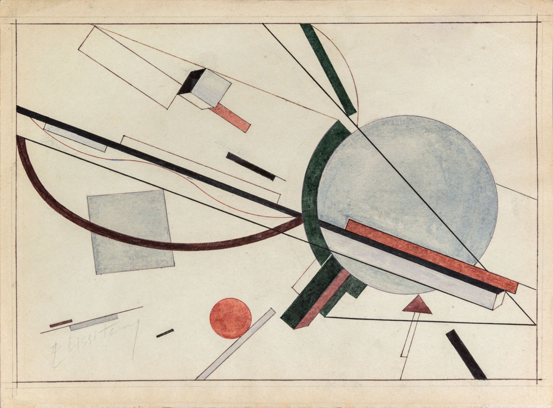 Lazar (El) Lissitzky (1890 - 1941), Suprematist Composition