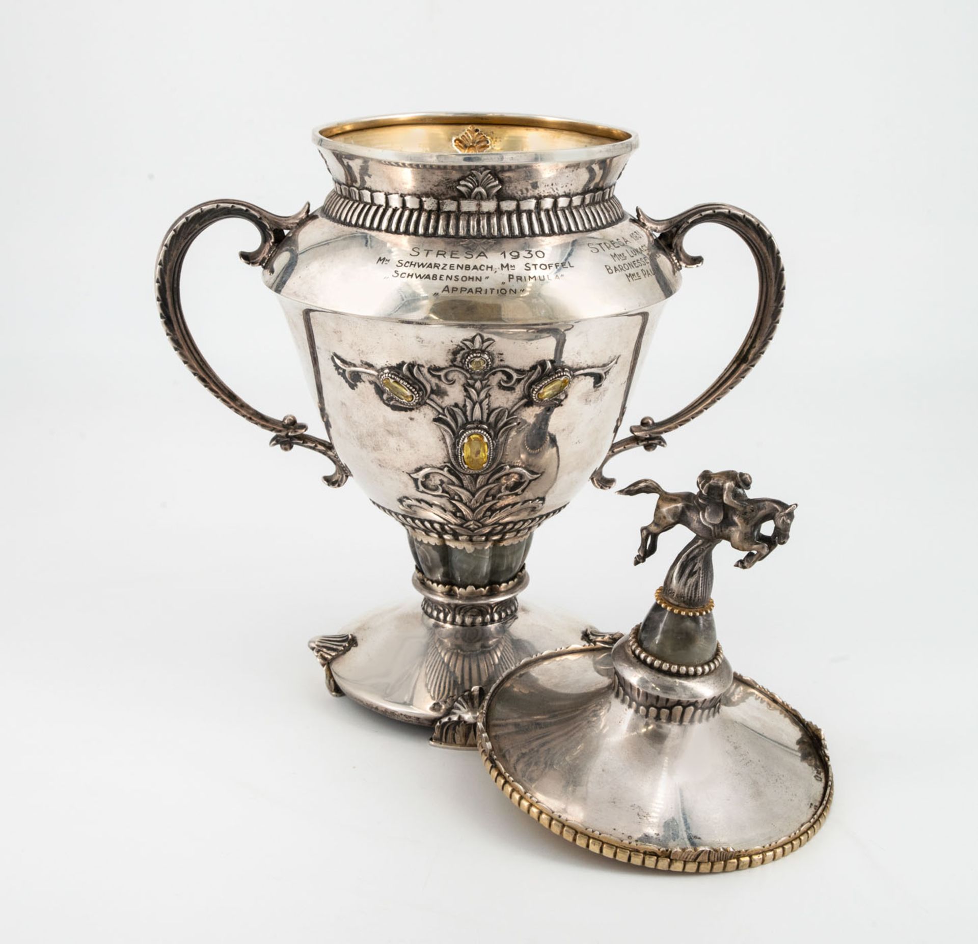 A Fine Silver and Parcel Gilt Presentation Goblet, Austro-Hungary, Early 20th Century - Image 4 of 7