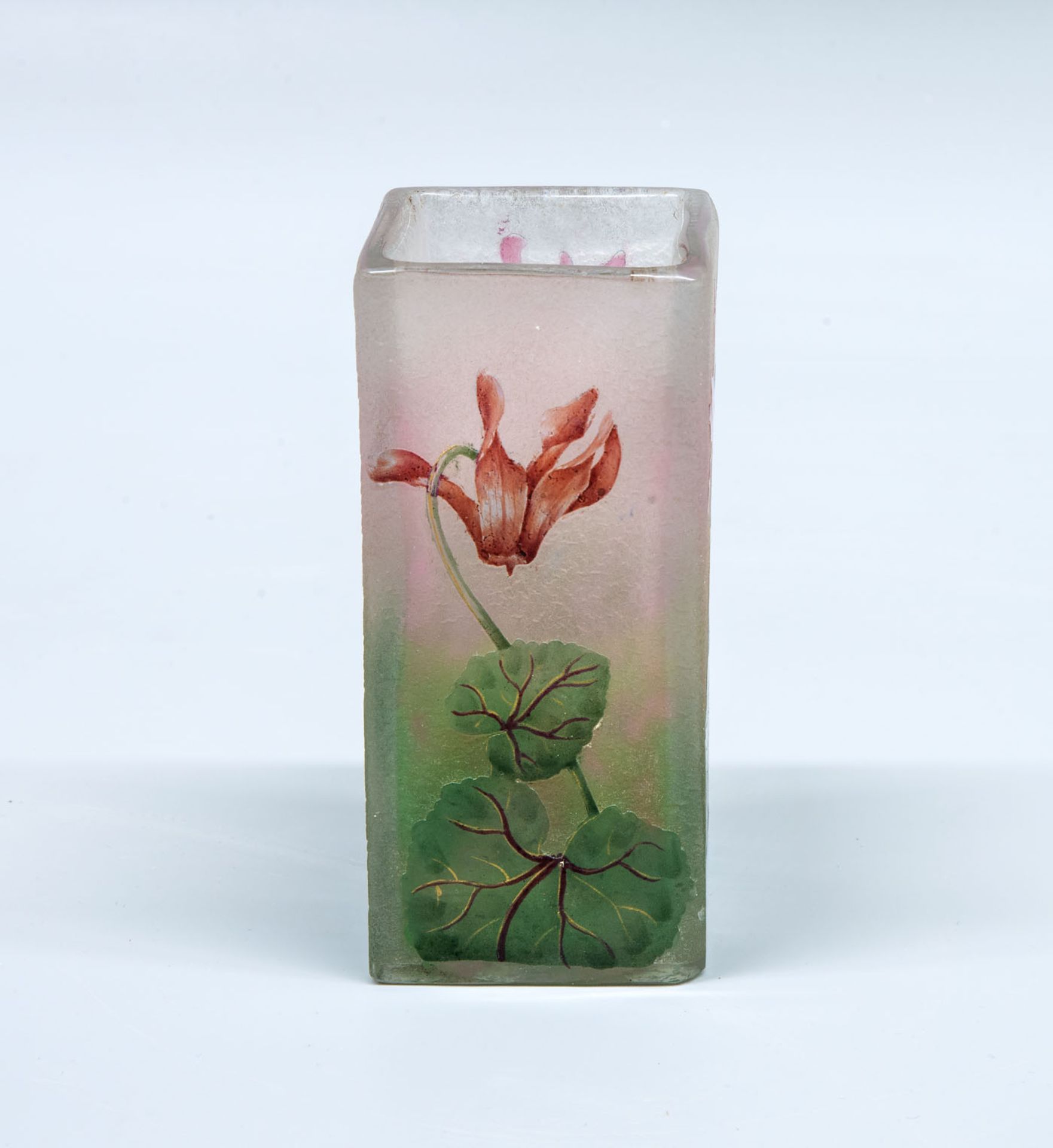 A Small Daum Nancy Cameo and Etched Glass Vase, France, ca 1900 - Image 3 of 4