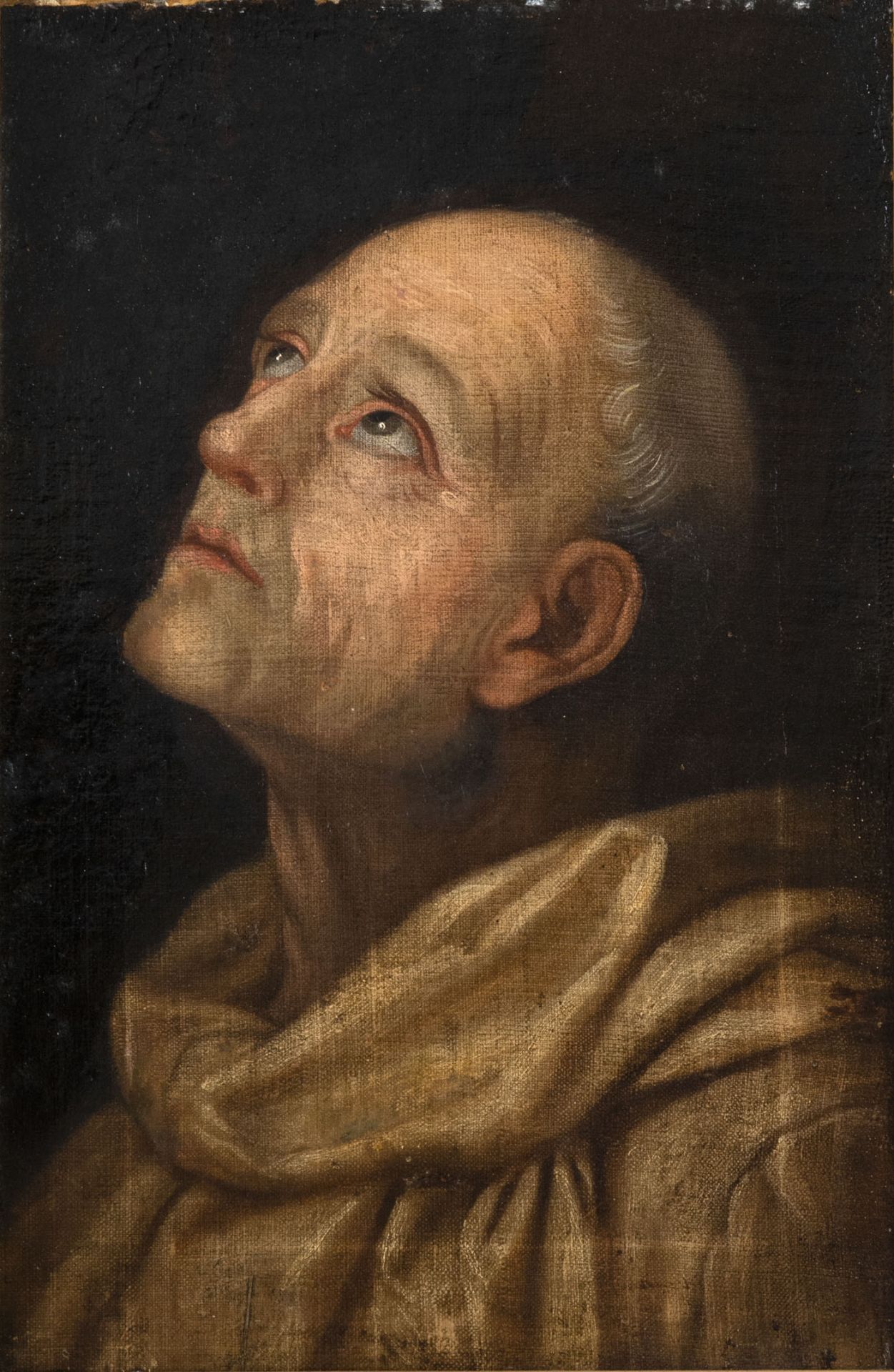 German School, 17/18th Century, Monk Gazing to the Heavens