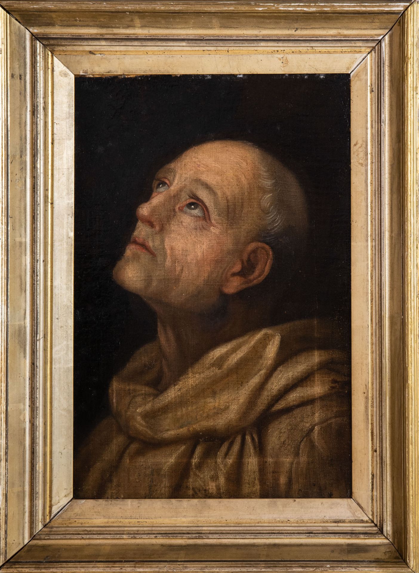 German School, 17/18th Century, Monk Gazing to the Heavens - Bild 2 aus 3