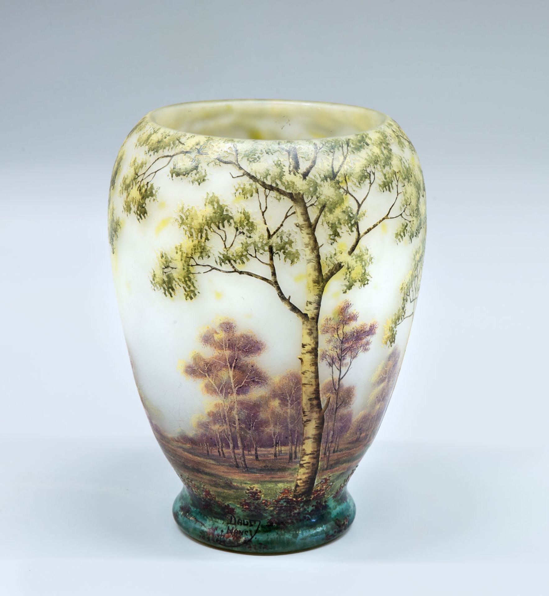 A Daum Nancy Cameo and Etched Glass Vase, France, 1900-1914 - Bild 3 aus 4