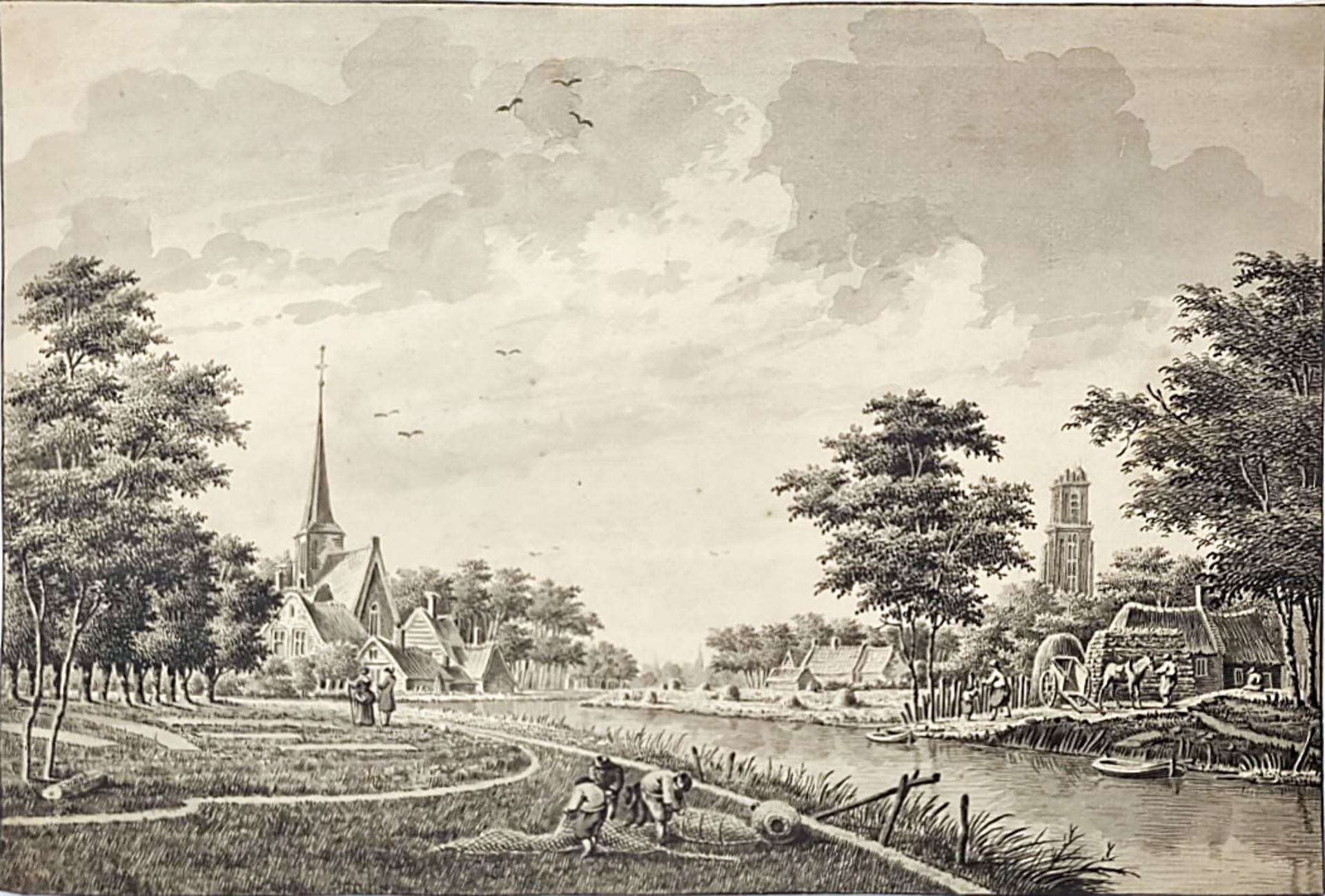 Dutch School, 18th Century, Fishermen