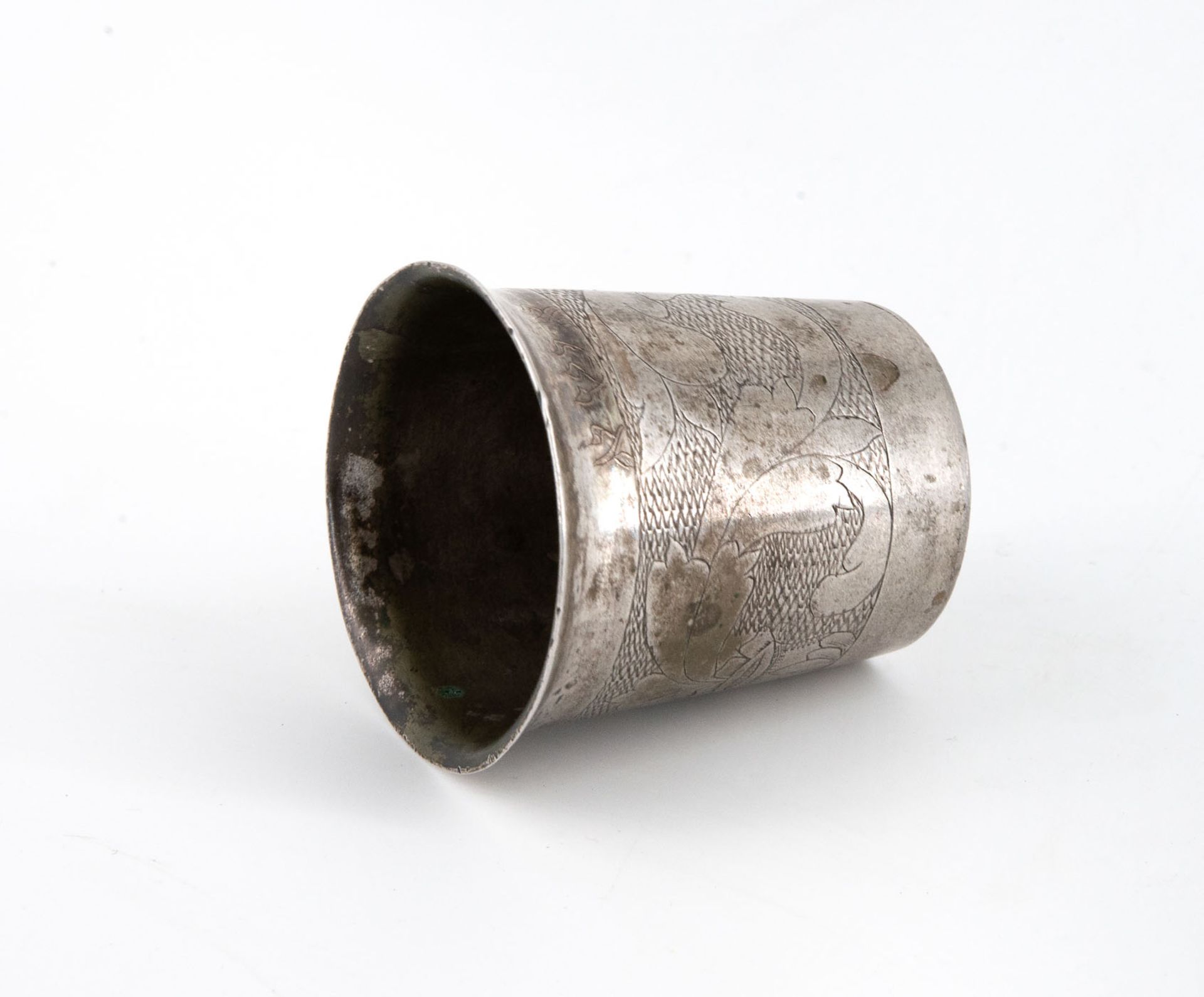A Silver Kiddush Cup, Poland, Late 18th Early 19th Century - Image 5 of 5