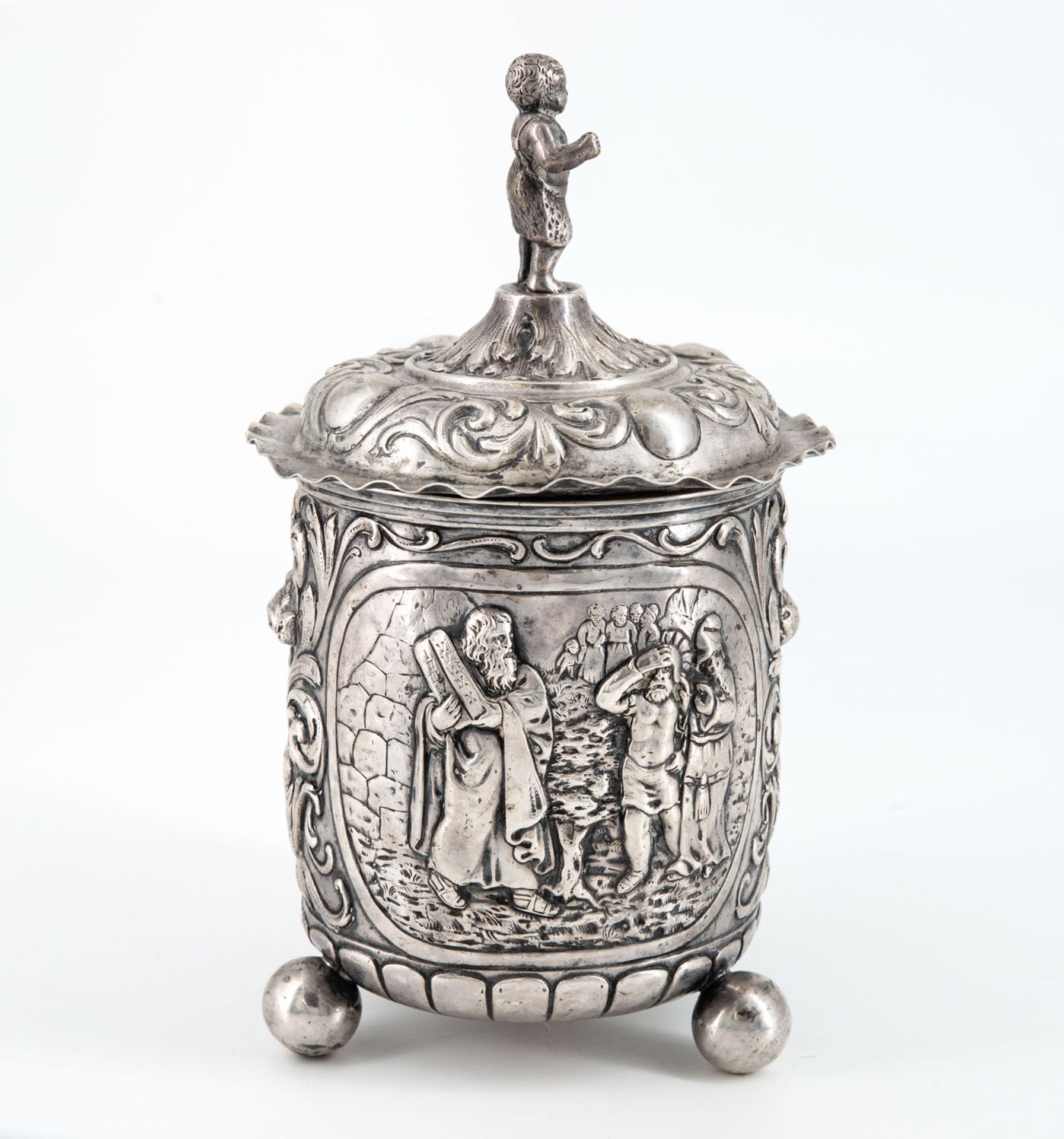 A Fine Silver Lidded Becher, Prob. Netherlands, 17/18th Century - Image 3 of 5