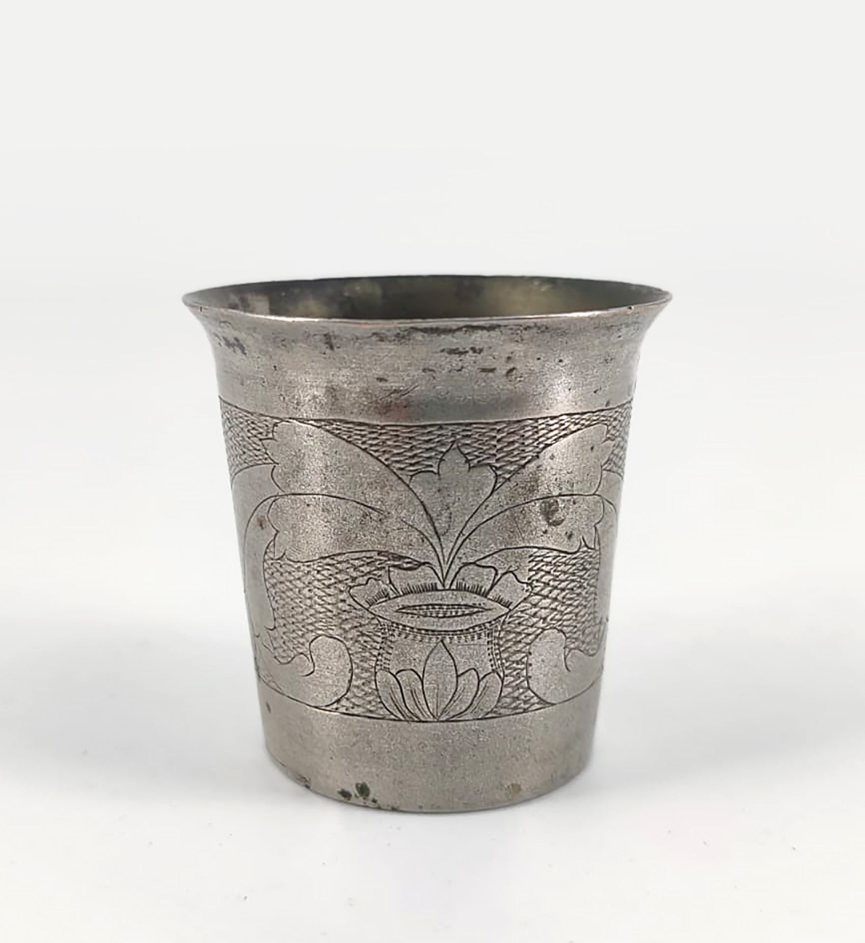 A Silver Kiddush Cup, Poland, Late 18th Early 19th Century - Image 2 of 5