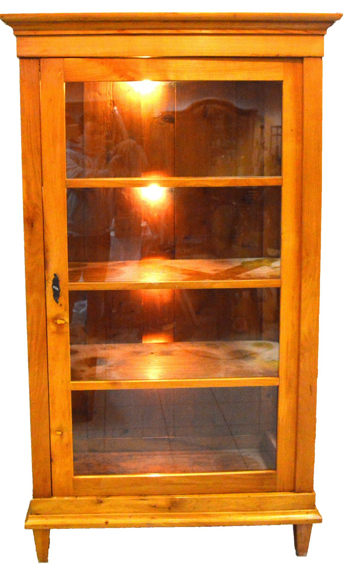 Biedermeier Vitrinenschrank