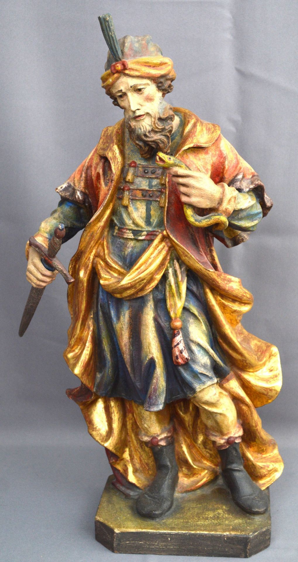 Holzgeschnitzte Figur "Der Arzt"