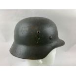 M40 Austrian Steel Helmet with Metal Insignia