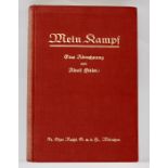 Hand-signed and personally dedicated copy of Mein Kampf, from Adolf Hitler to Franz Schon