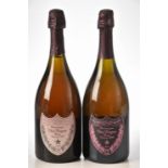 Champagne Dom Perignon Rose 2000 1 bt and 2005 1 bt Above 2 bts
