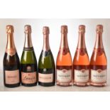 Champagne Mixed Rose Champagnes NV 6 bts