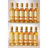 Chateau D'Yquem 1996 12 hf bts OWC In Bond